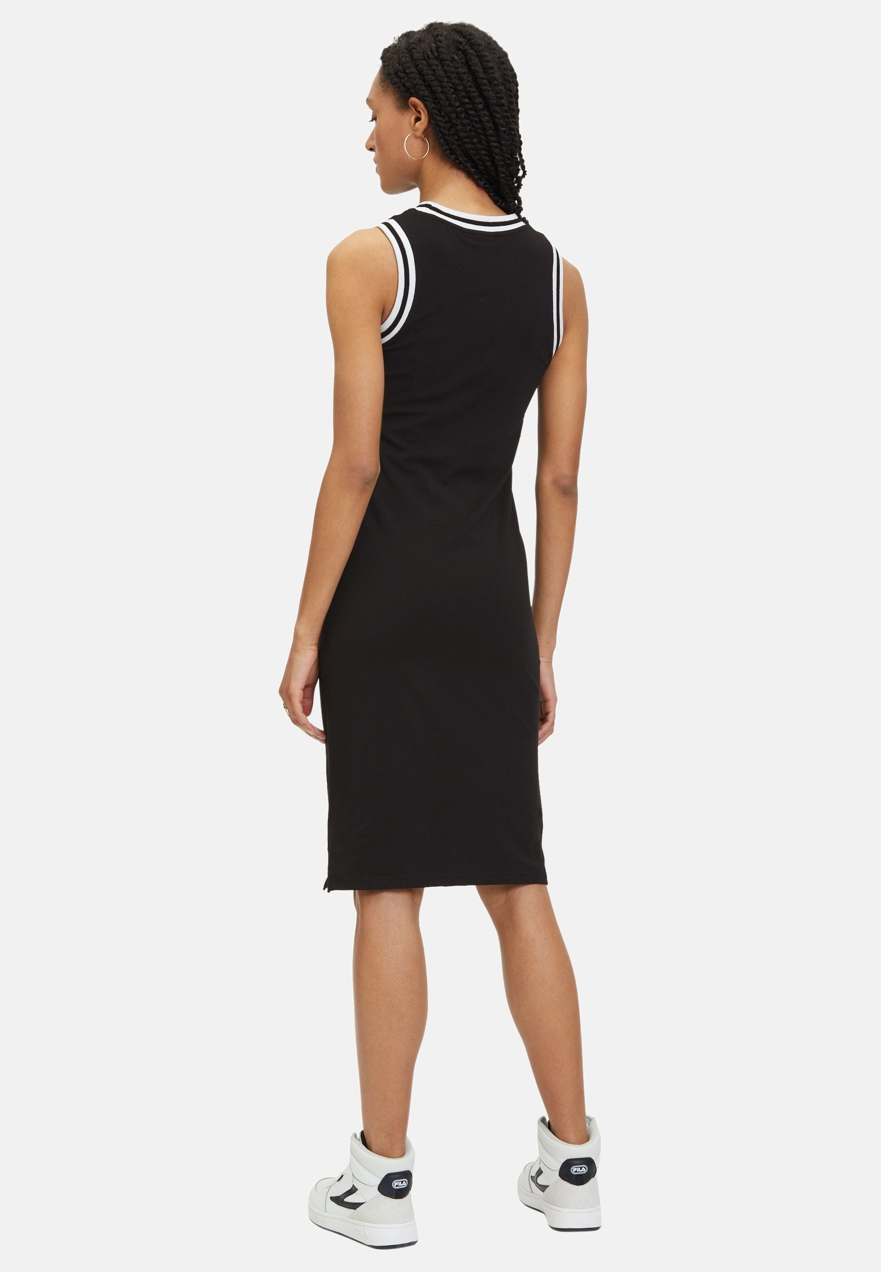 Lublin Graphic Dress in Black Dresses Fila   