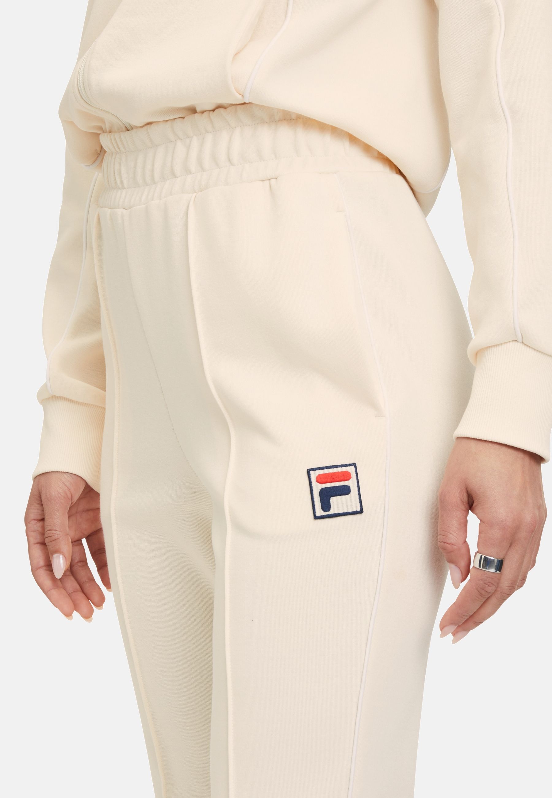 Laiben Bootcut Track Pants in Antique White