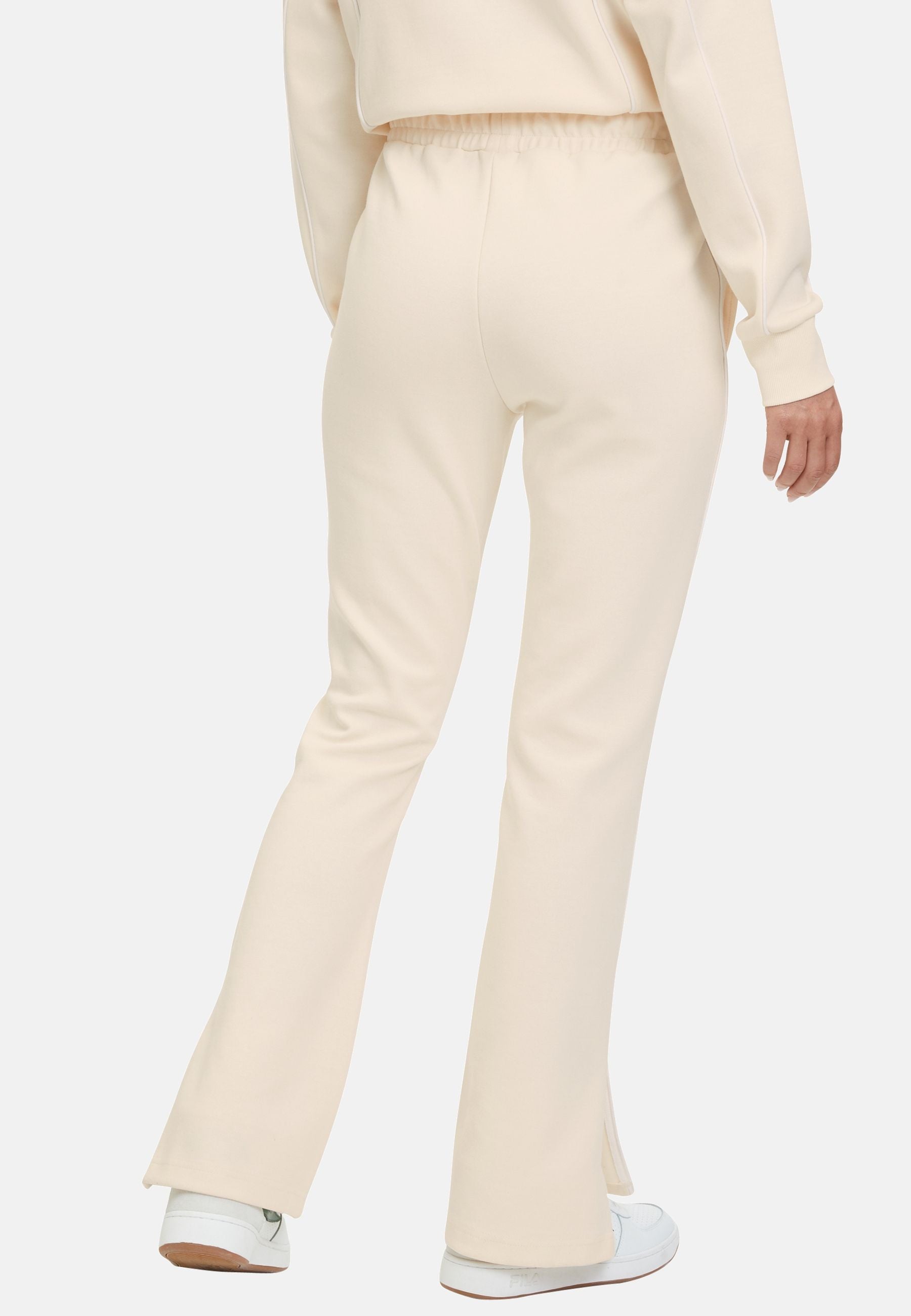 Laiben Bootcut Track Pants in Antique White Pants Fila   