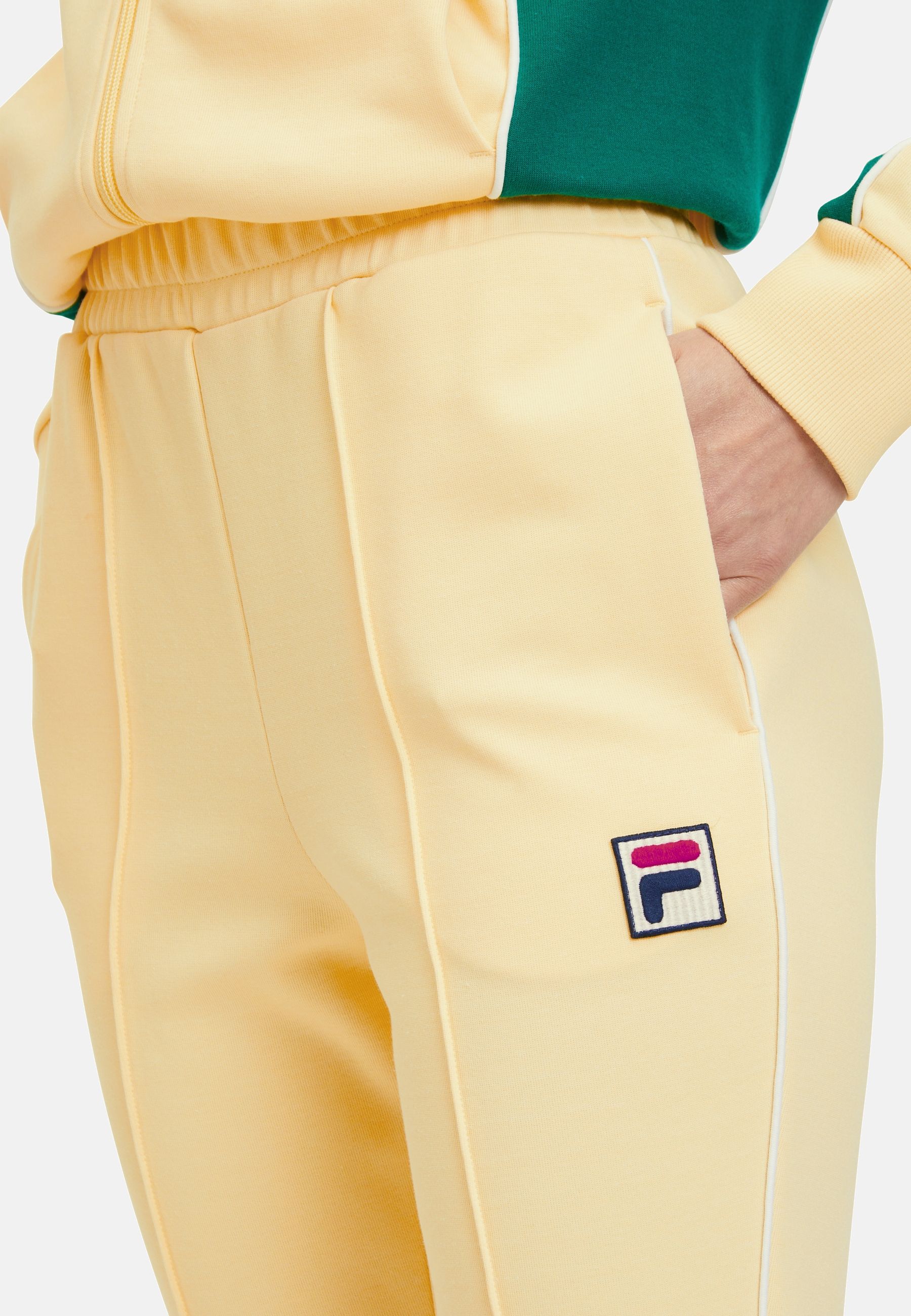 Laiben Bootcut Track Pants in French Vanilla Pants Fila   