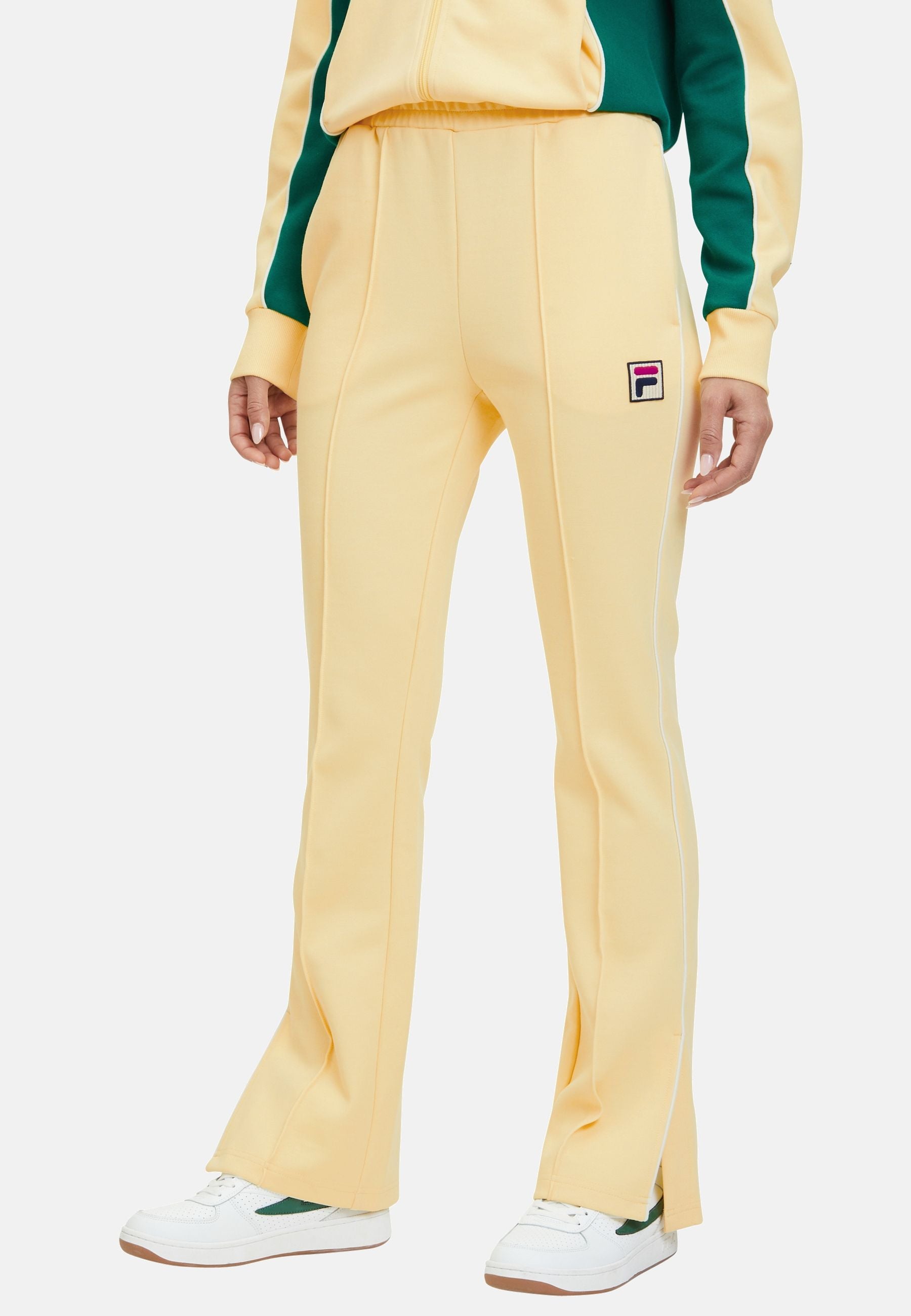 Laiben Bootcut Track Pants in French Vanilla Pants Fila   