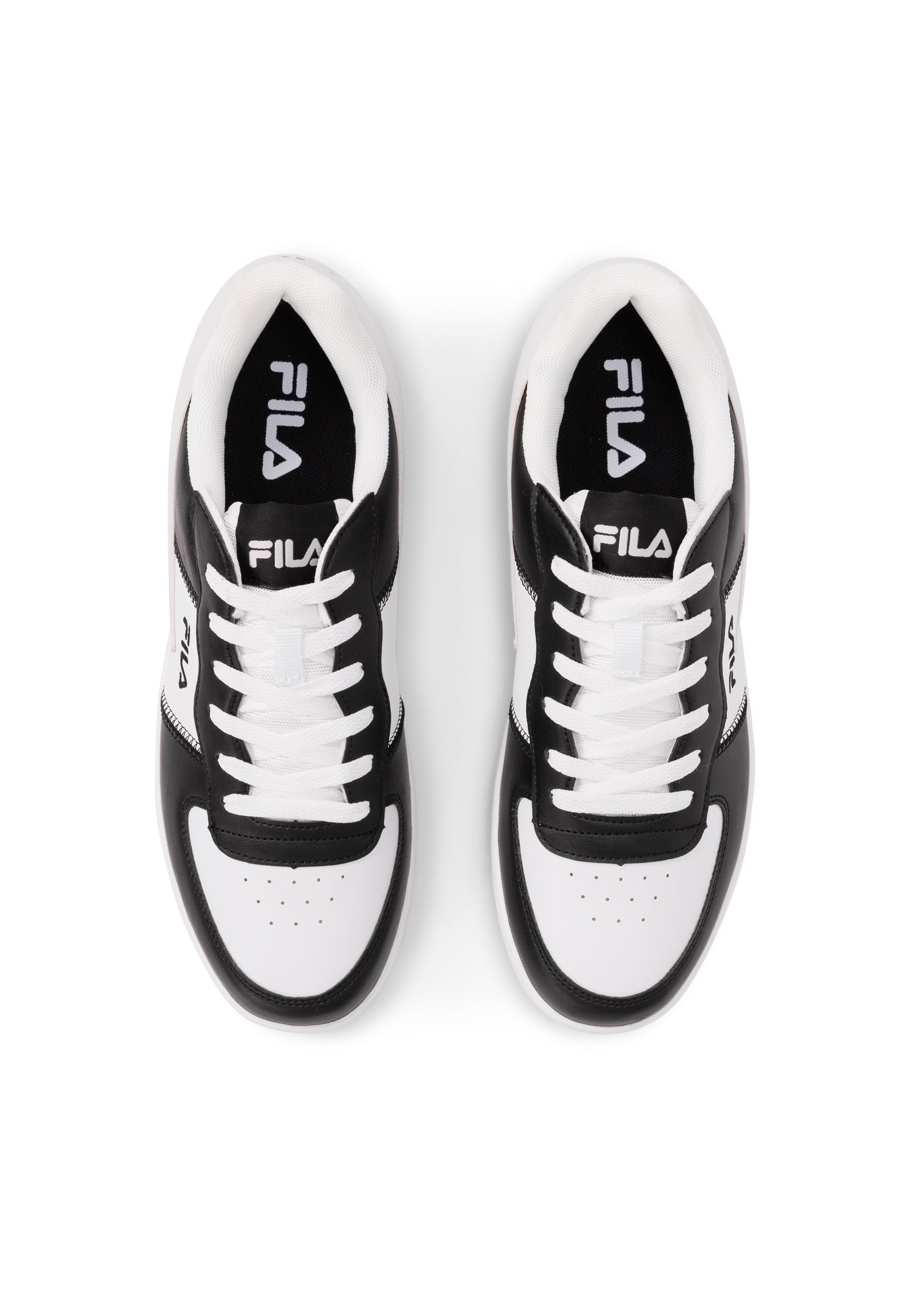 Noclaf in Black-White Basketball Shoes Fila   