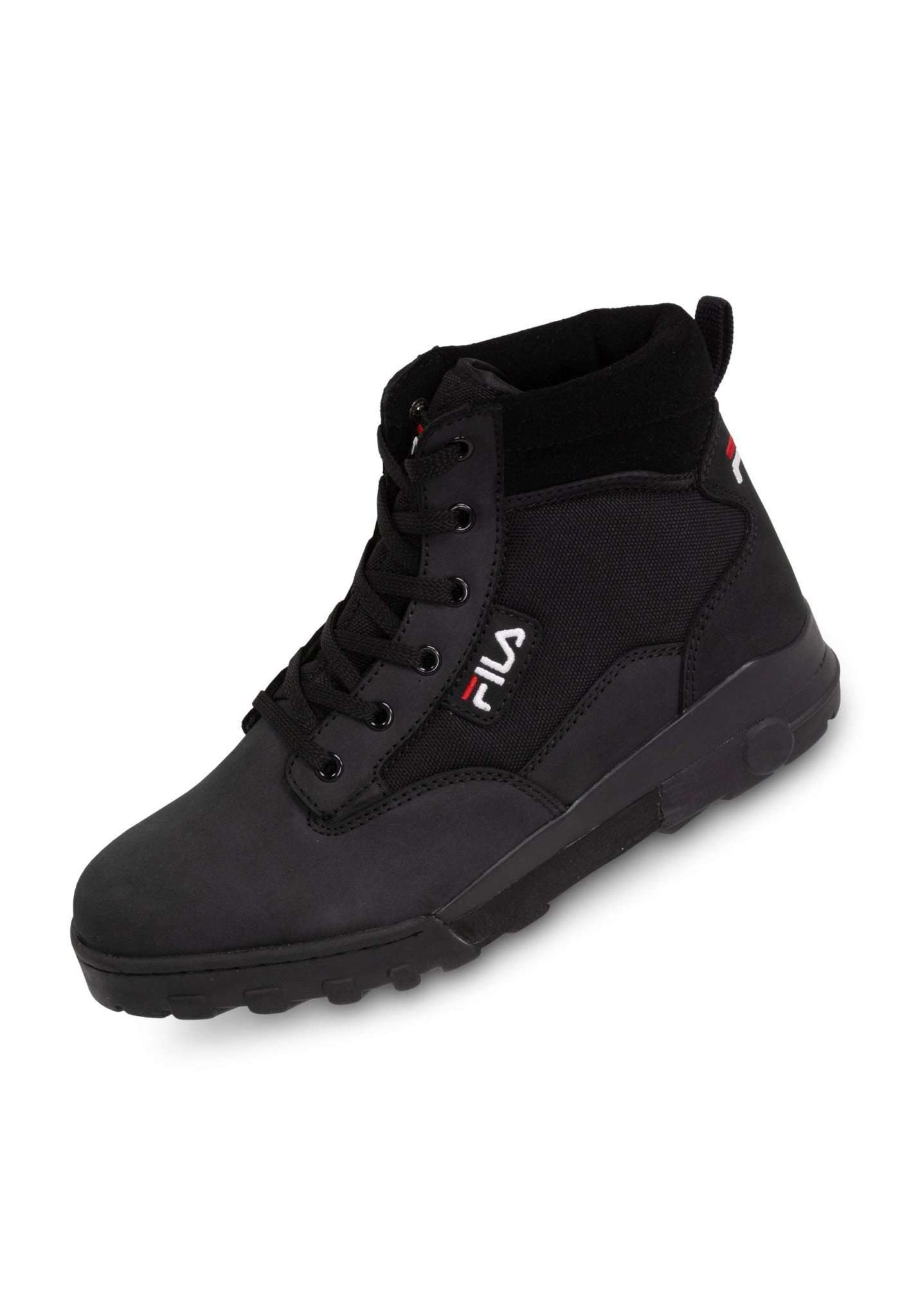 Grunge II Mid in Black lace-up ankle boots Fila   