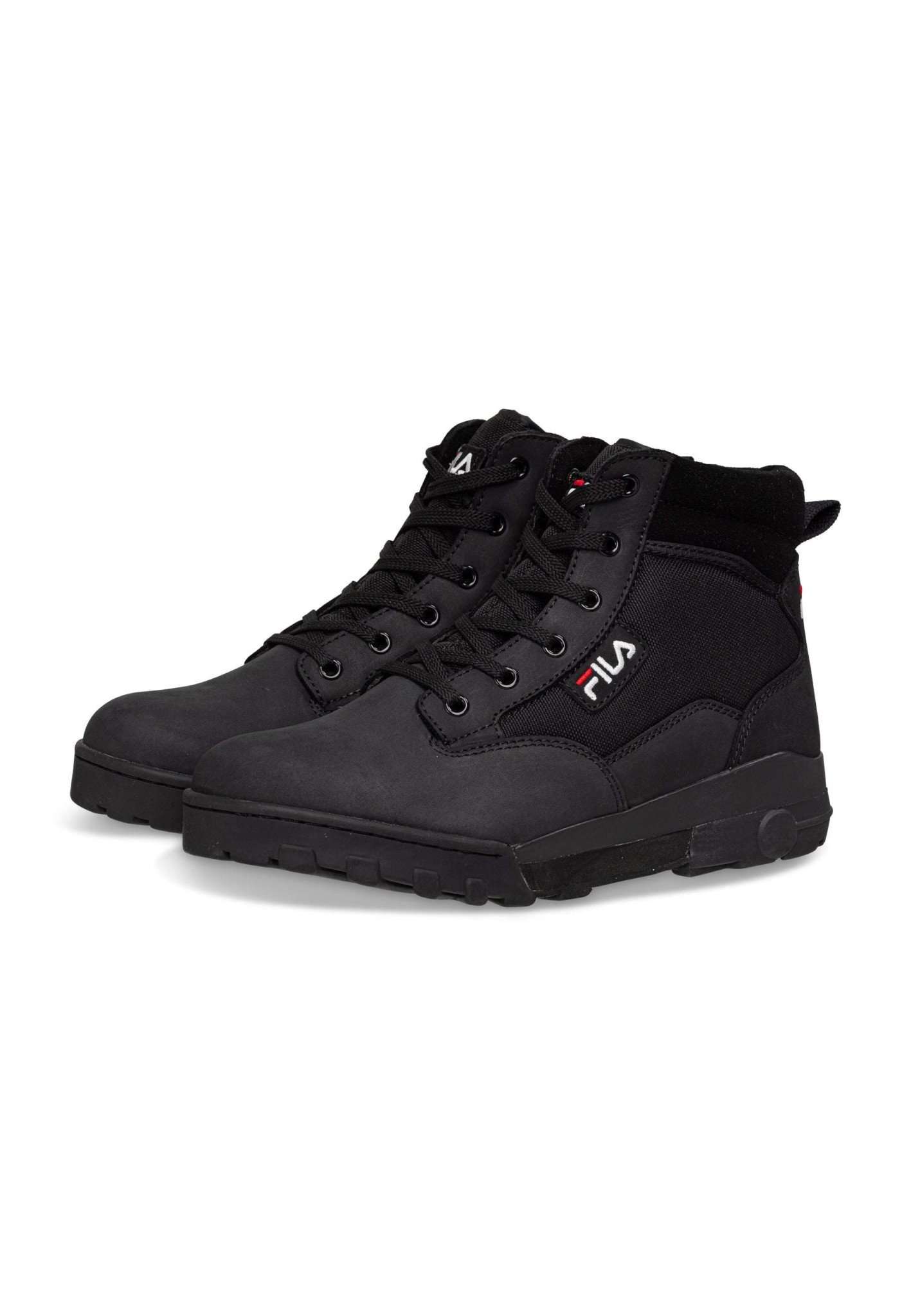 Grunge II Mid in Black lace-up ankle boots Fila   