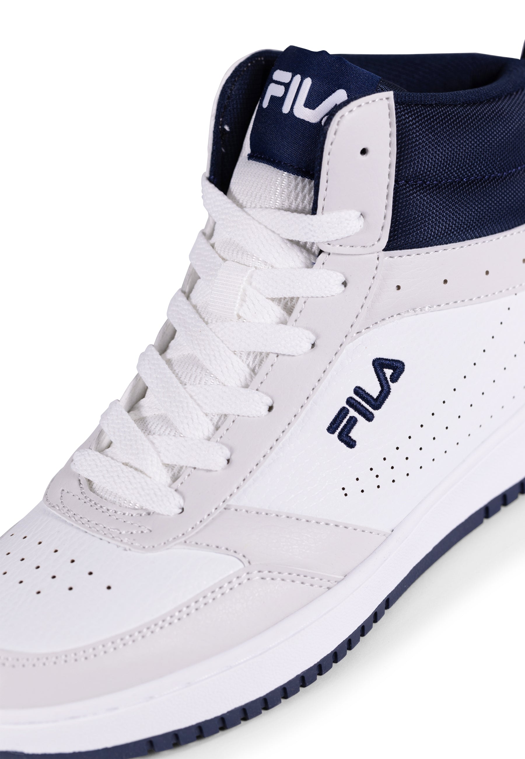 Rega Mid in White-Fila Navy Sneakers Fila   