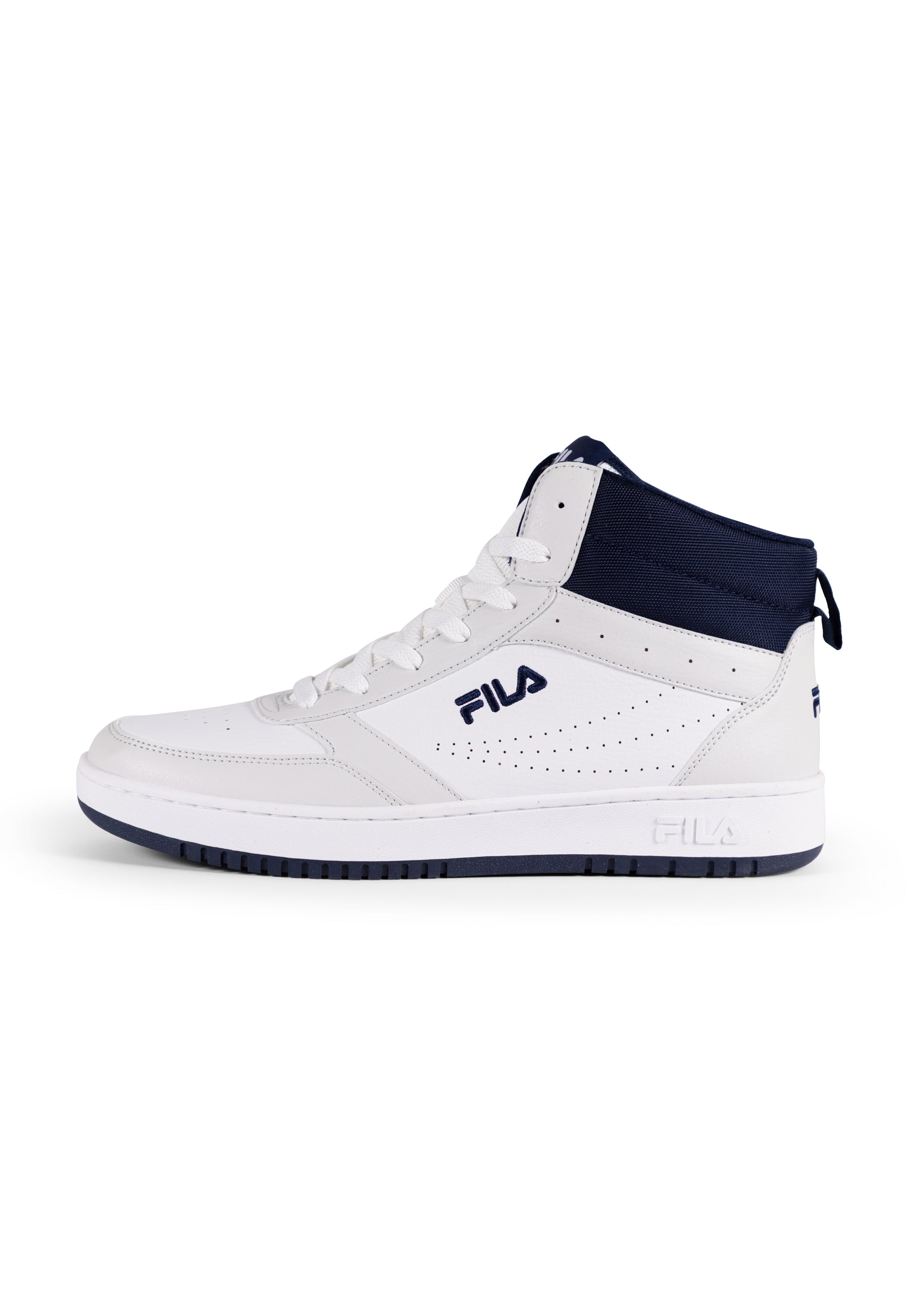 Rega Mid in White-Fila Navy Sneakers Fila   