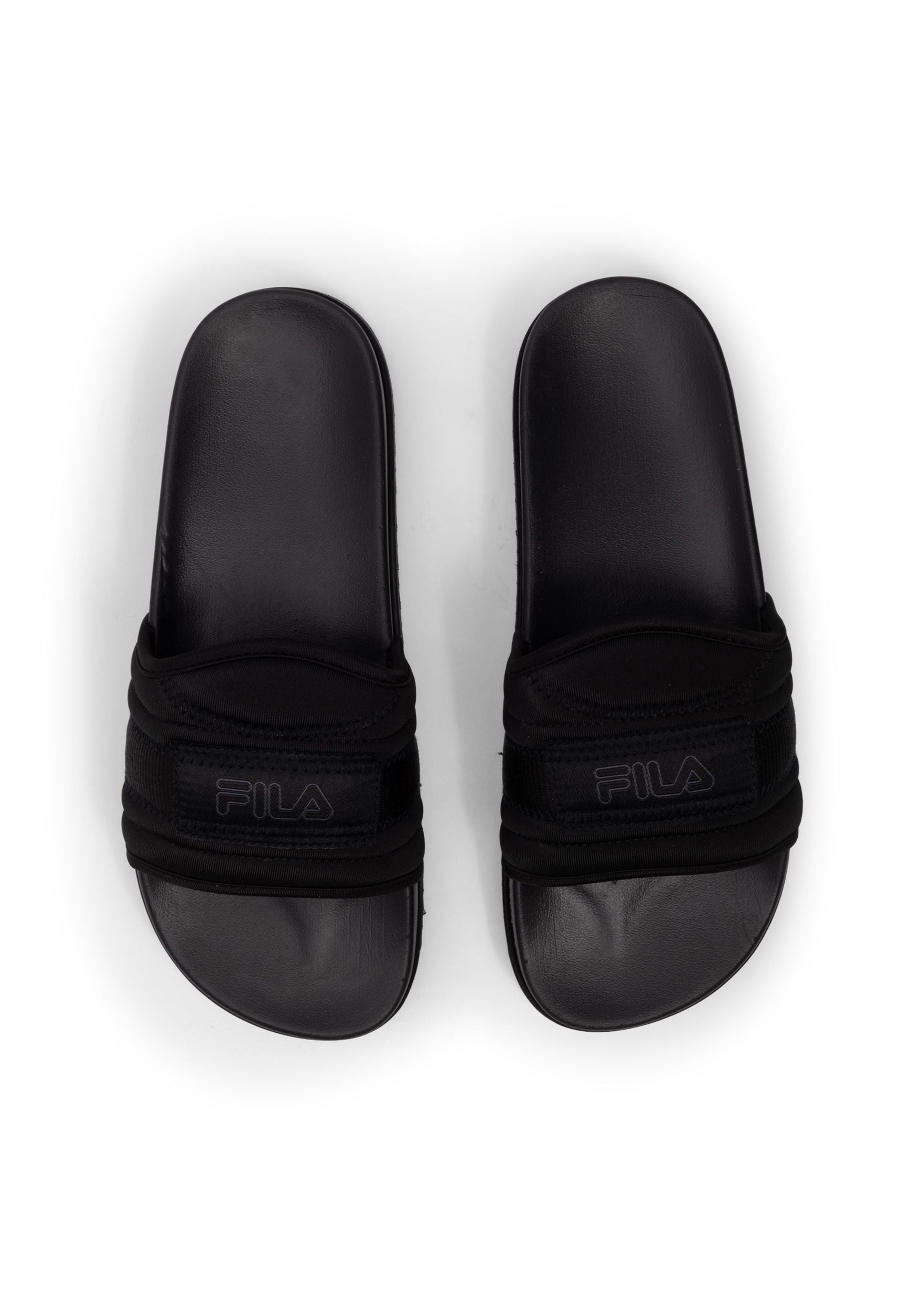 Morro Bay Zeppa Lounge Slipper Wmn in Black-Black Slippers Fila   