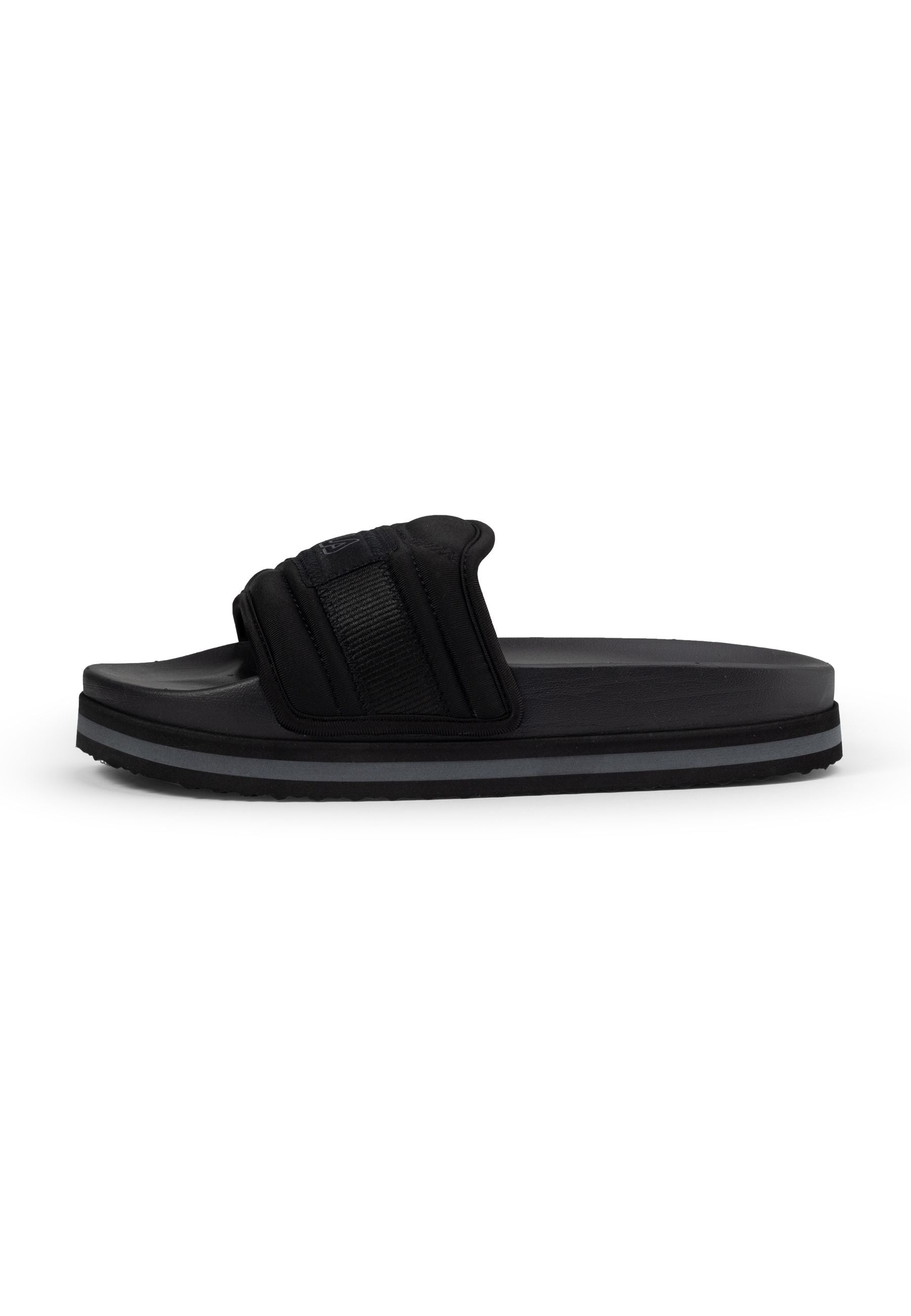 Morro Bay Zeppa Lounge Slipper Wmn in Black-Black Slippers Fila   