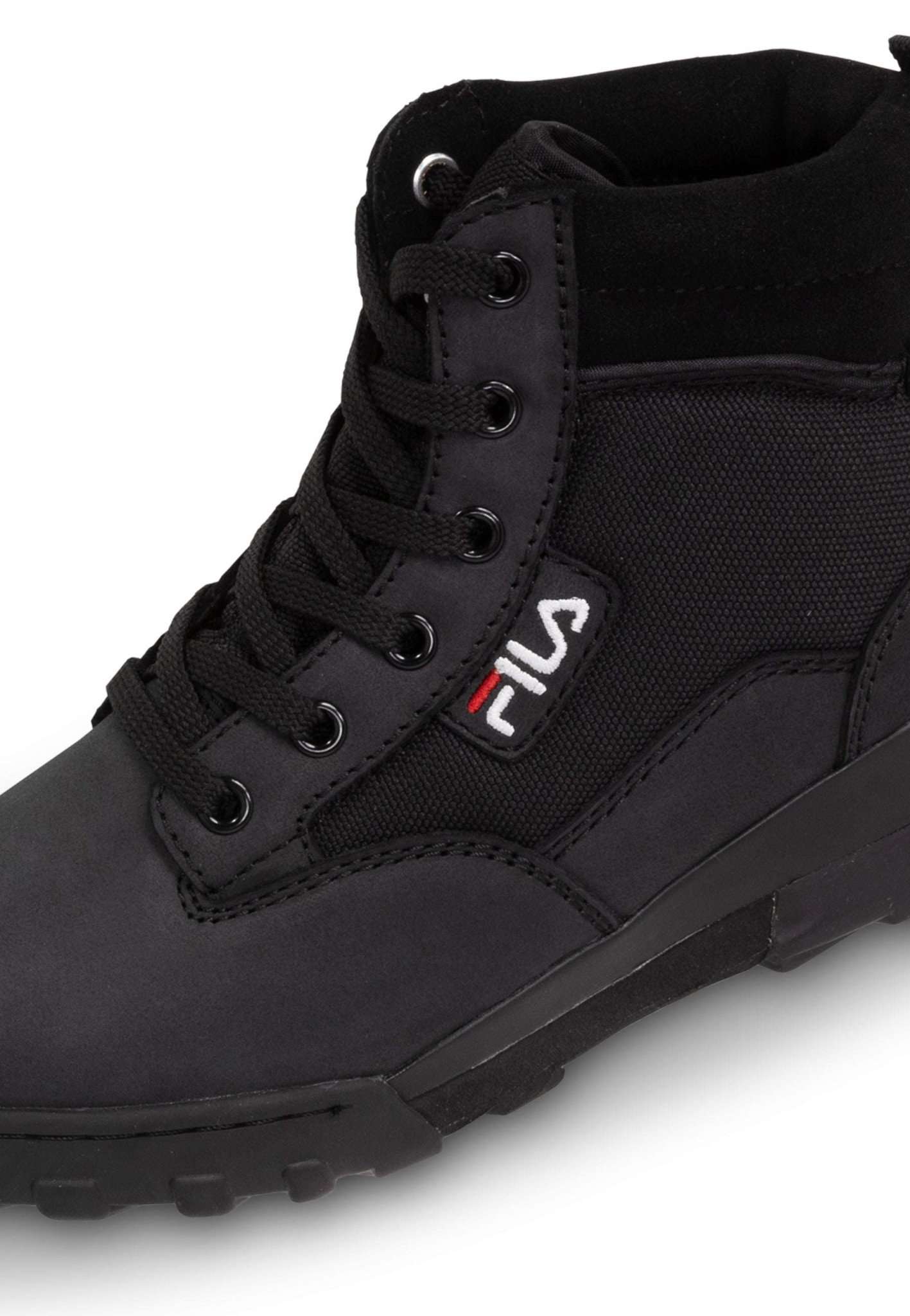 Grunge II Mid Wmn in Black Lace-up ankle boots Fila   