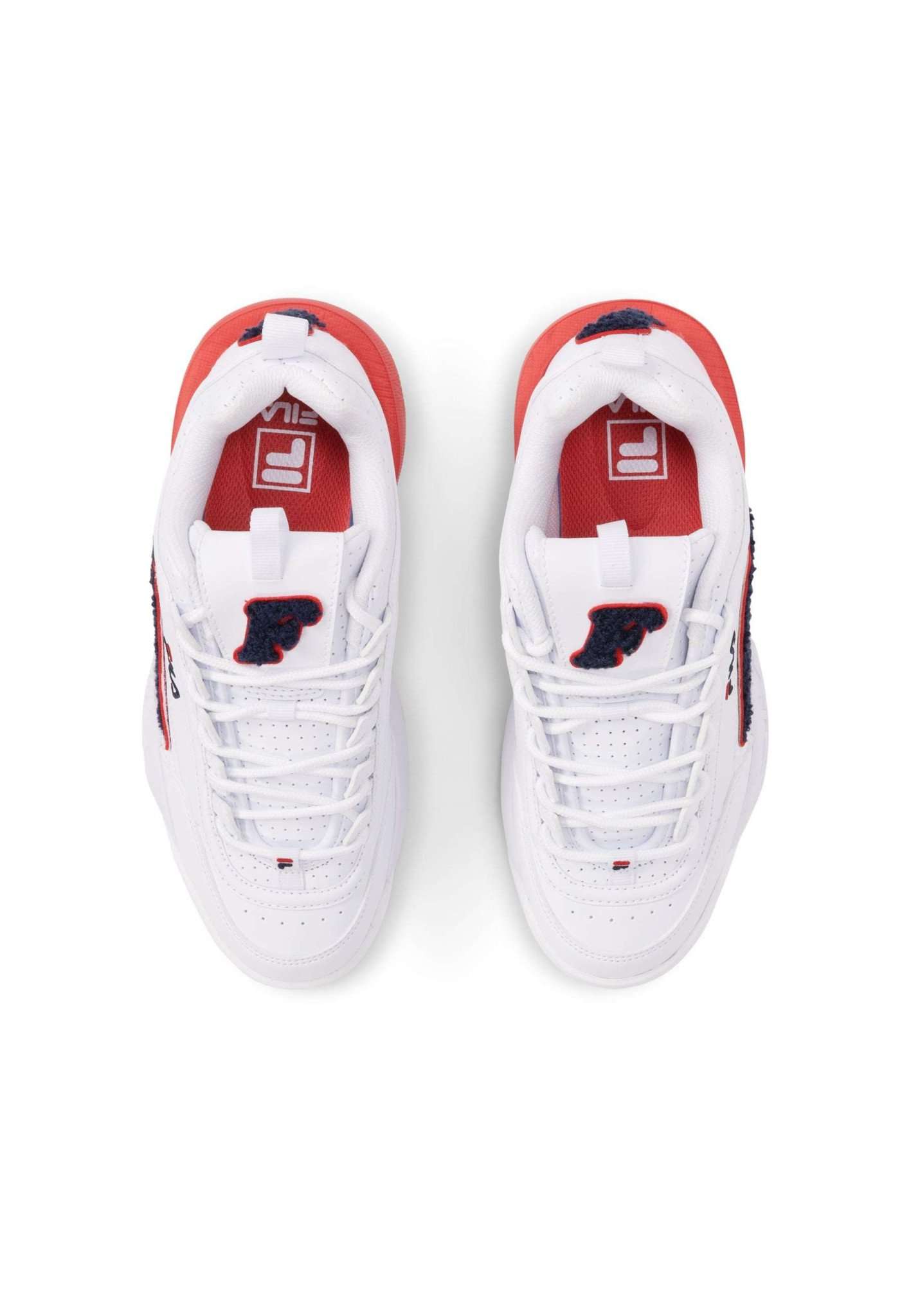 Disruptor Patch Wmn in White-Fila Navy Sneakers Fila   