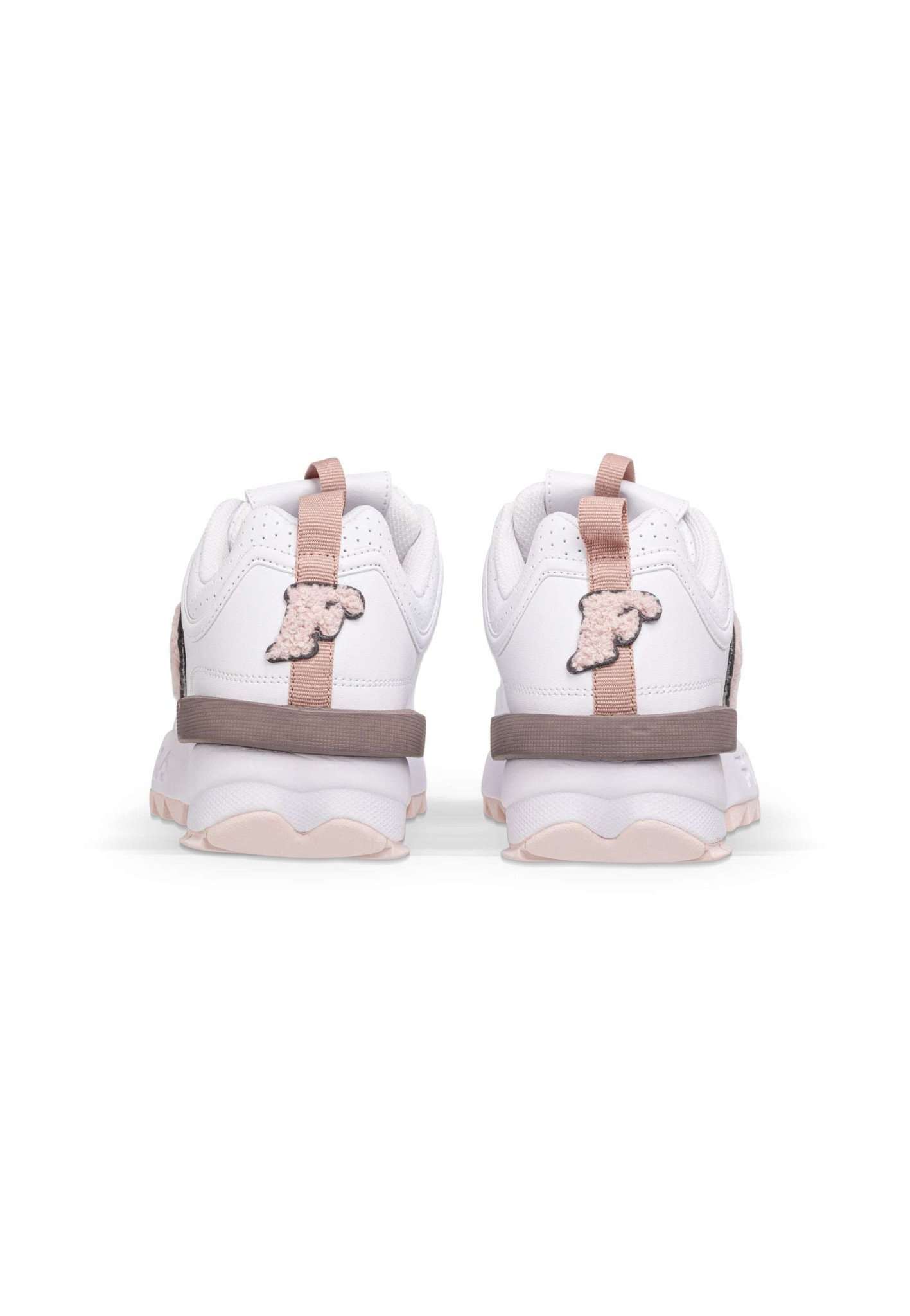 Disruptor Patch Wmn in White-Pale Mauve Sneakers Fila   