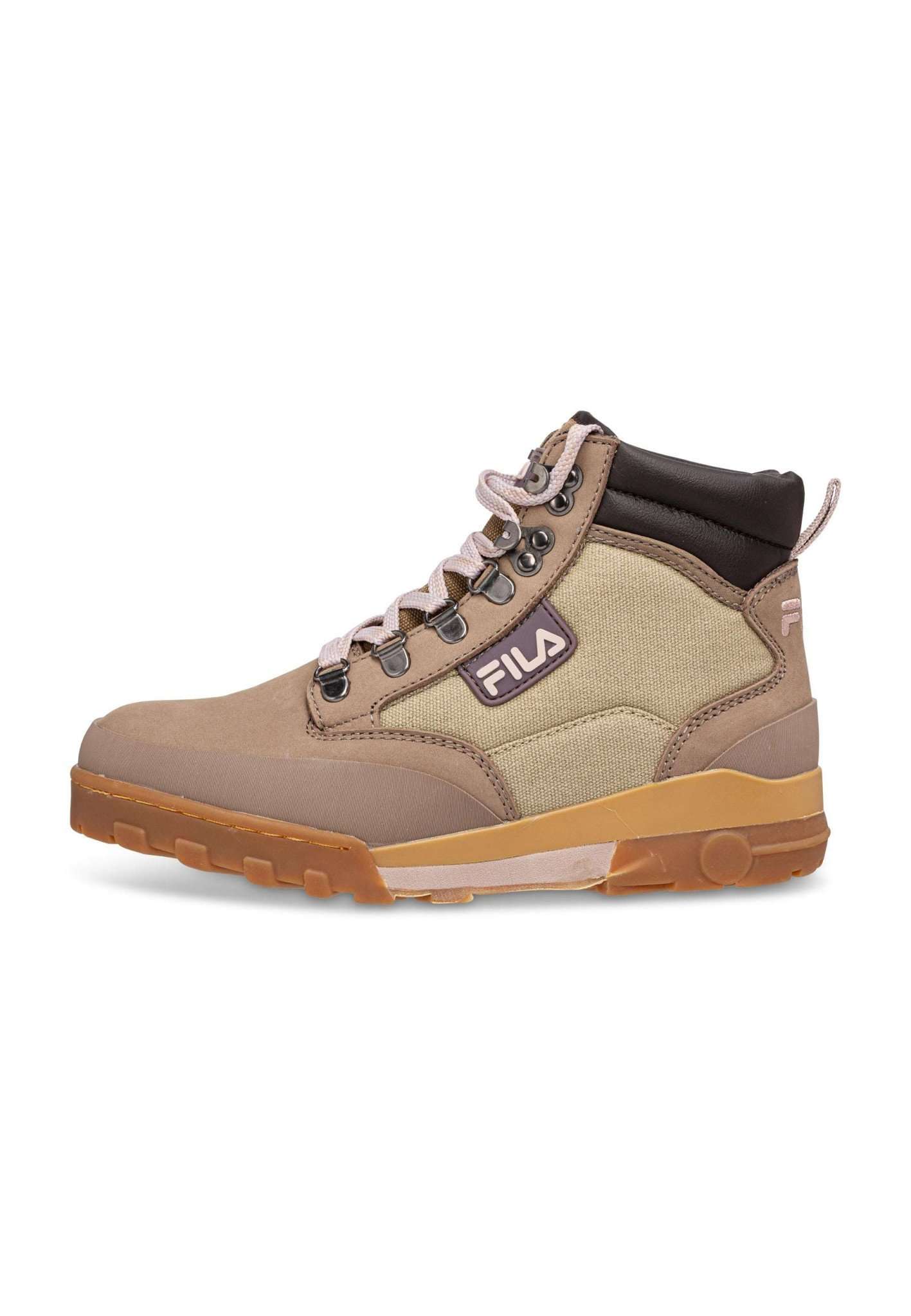 Grunge II Cvs Mid Wmn in Taupe Gray-Pale Mauve Trekking Shoes Fila   