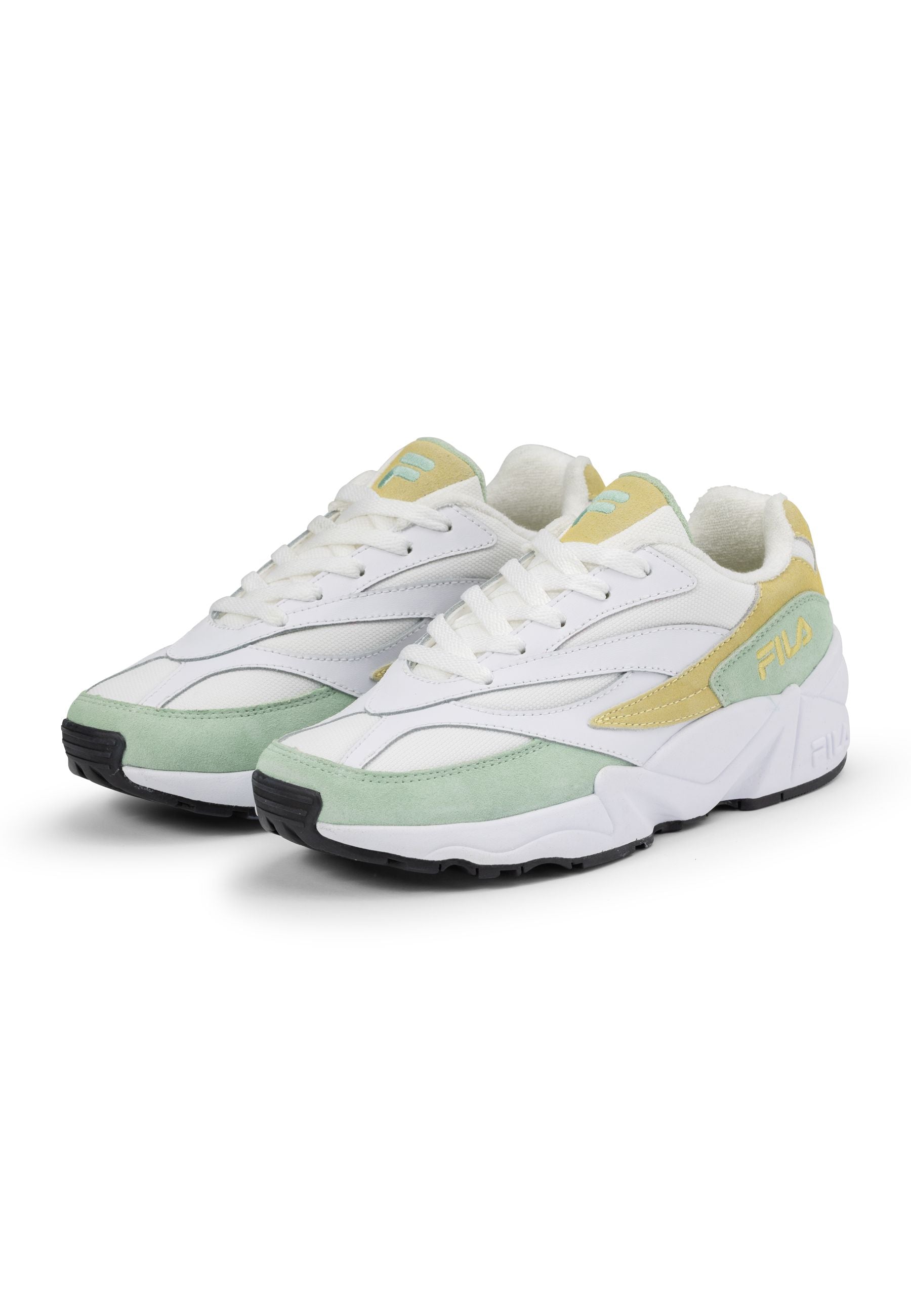 V94M Wmn in White-Smoke Green Sneakers Fila   