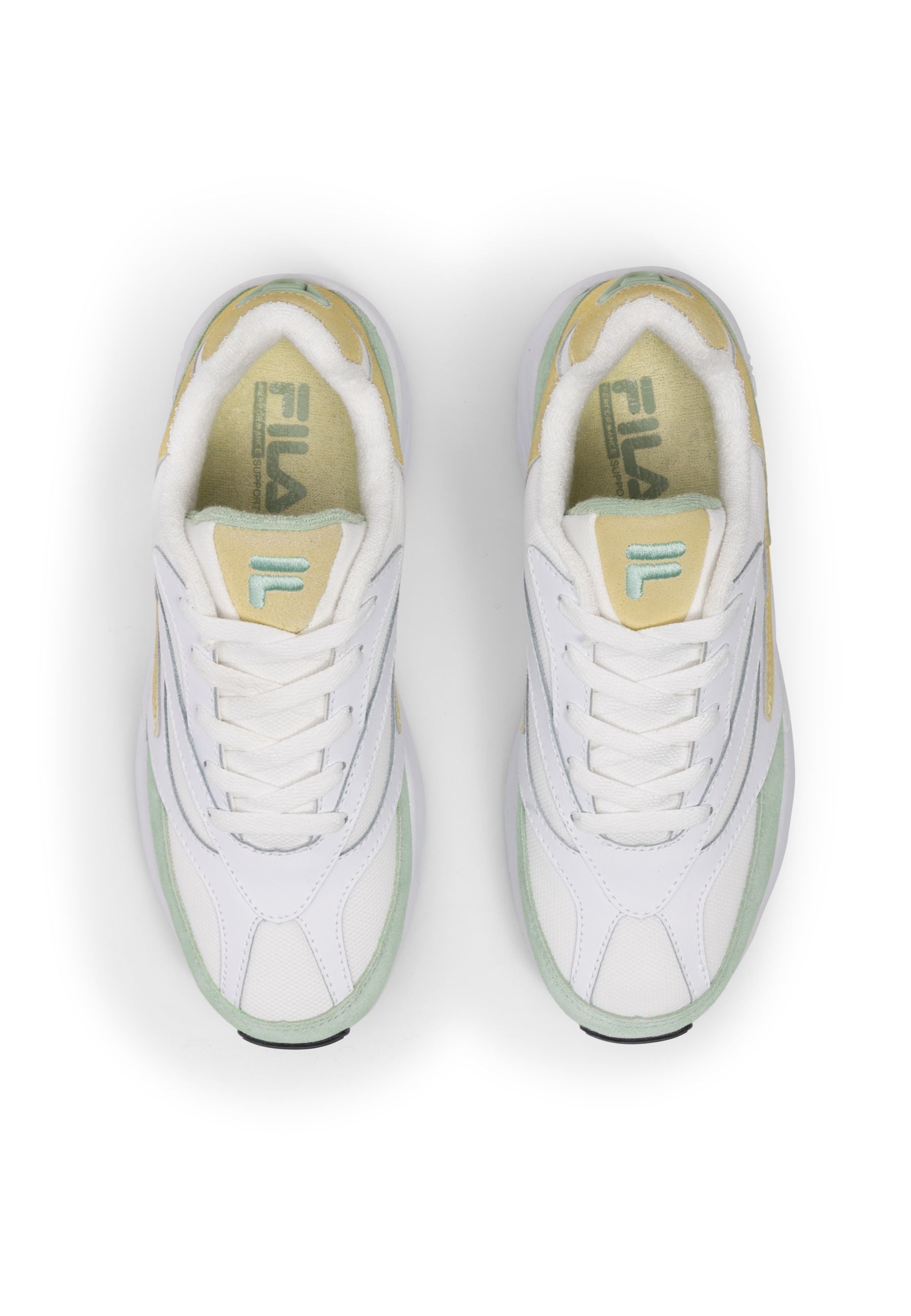 V94M Wmn in White-Smoke Green Sneakers Fila   