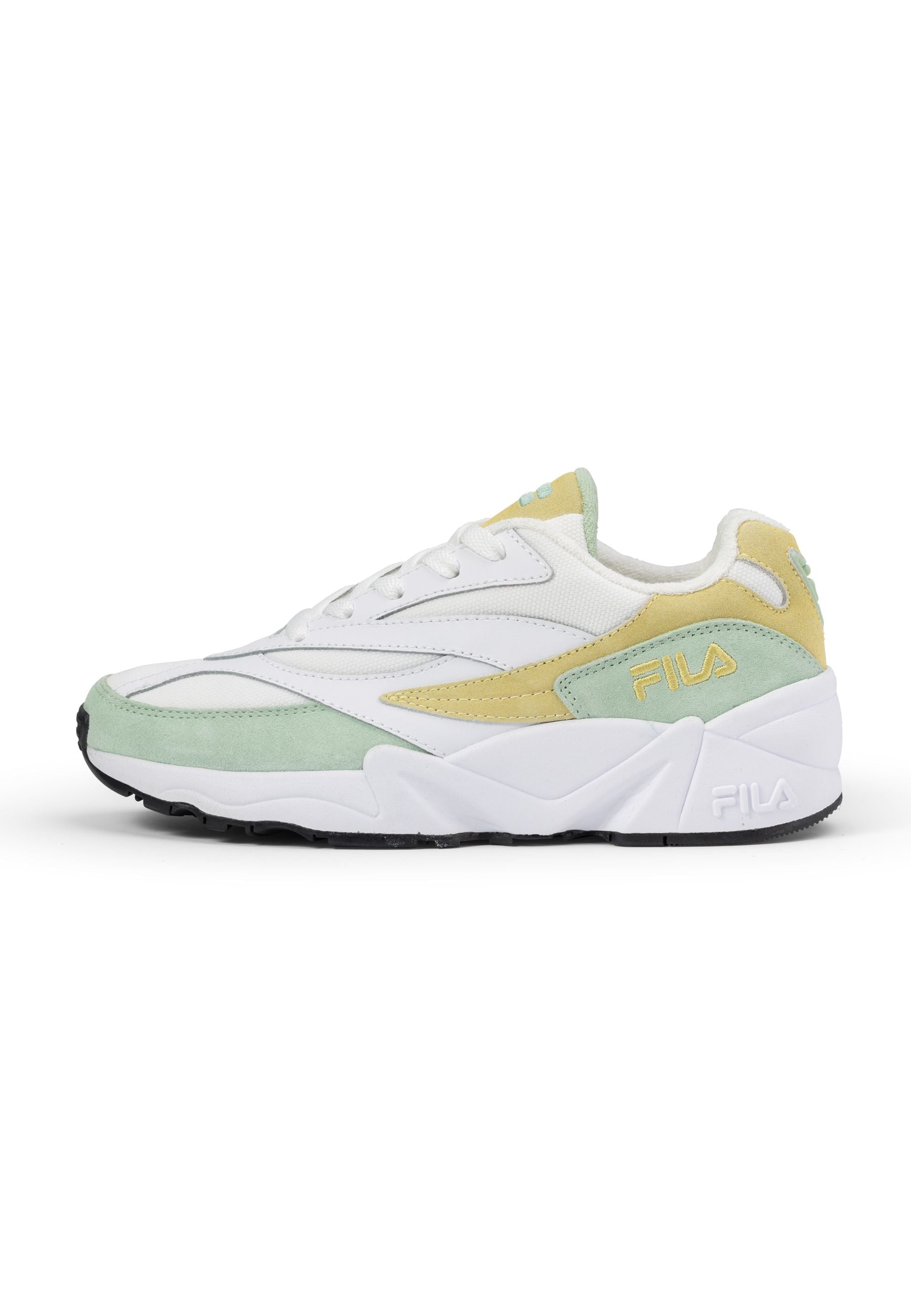 V94M Wmn in White-Smoke Green Sneakers Fila   