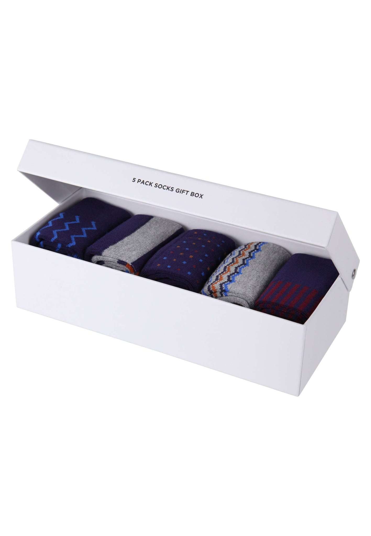 5 Pack Giftbox Socks Bevis in Navy Socks Lee   