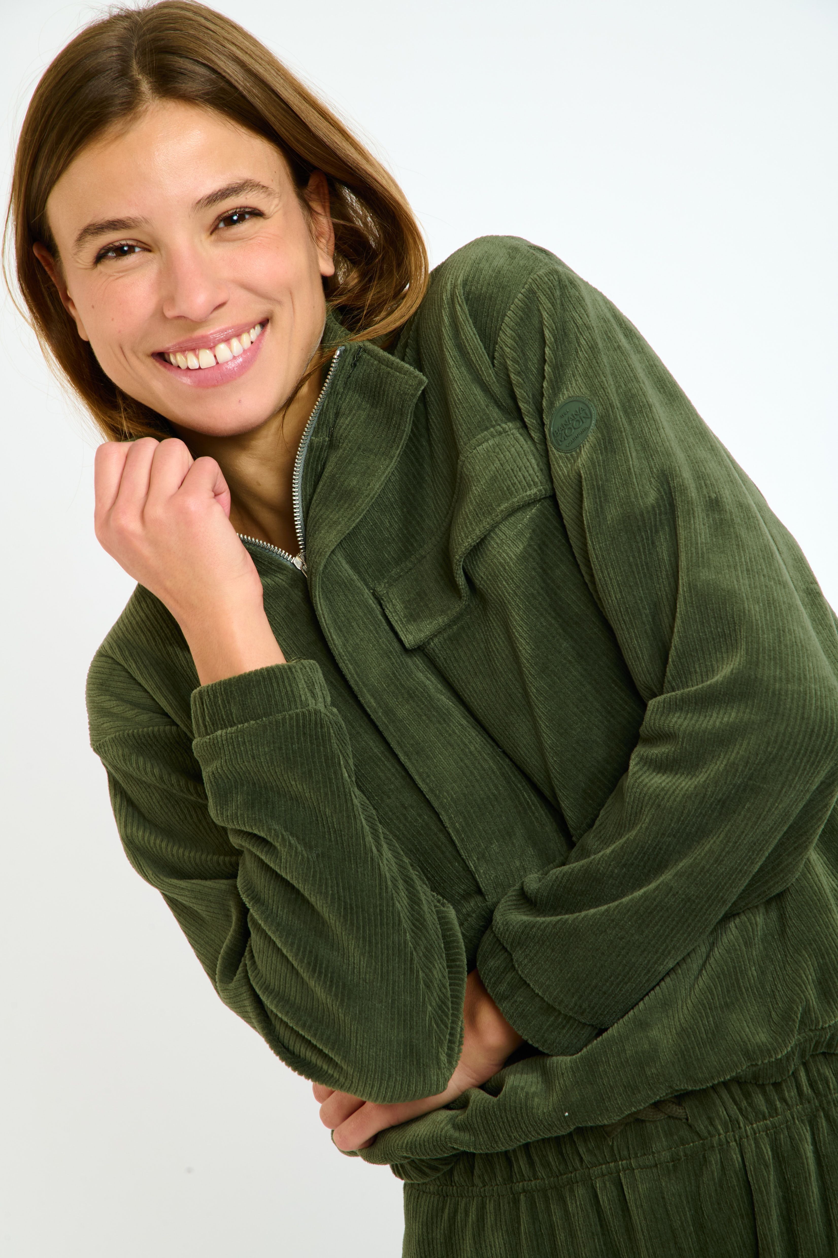 GAVIN-QUANDARY sweatshirt in khaki Sweatshirts Banana Moon