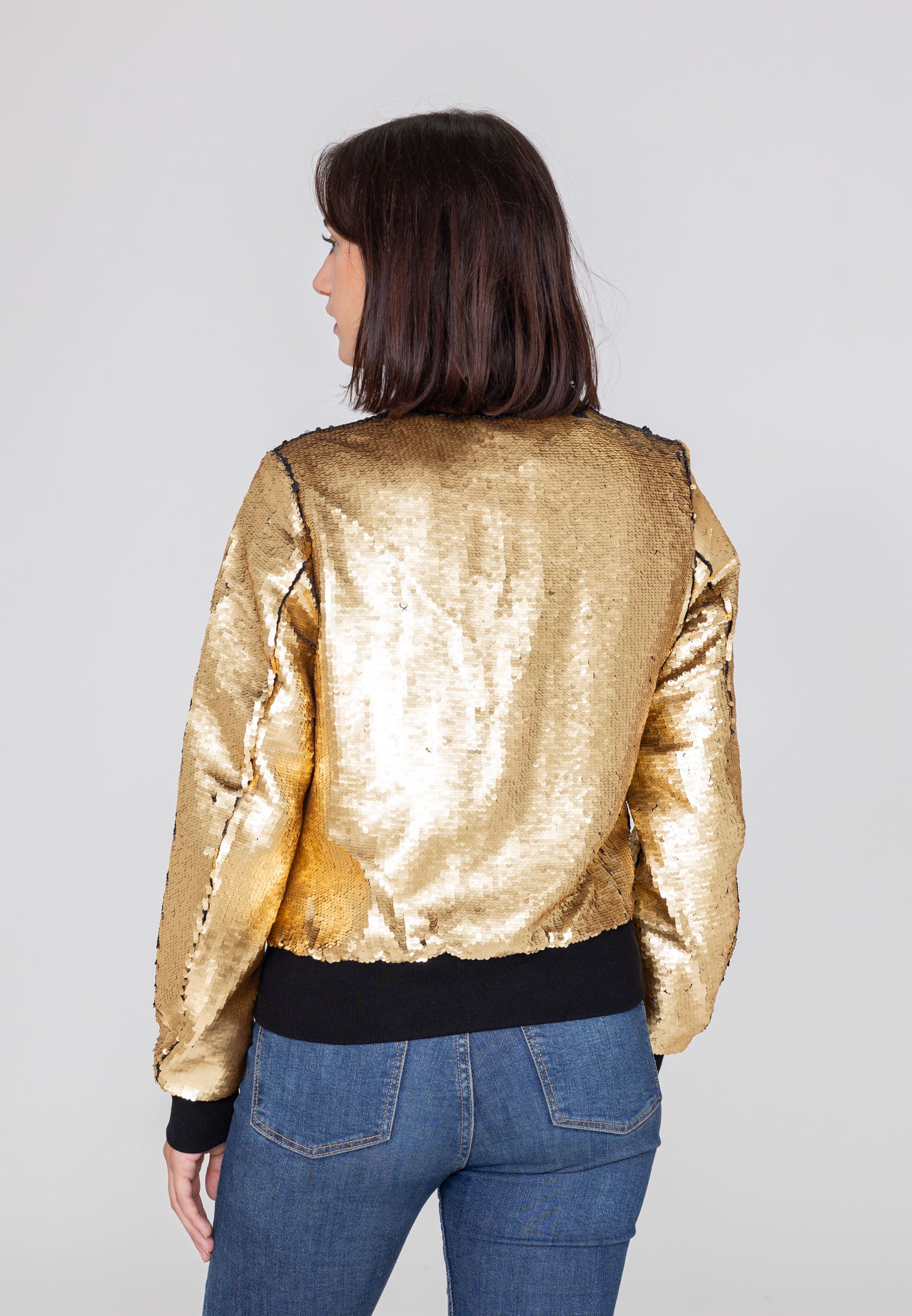 Glitter W bomber jacket in gold Jackets Bombers Original   