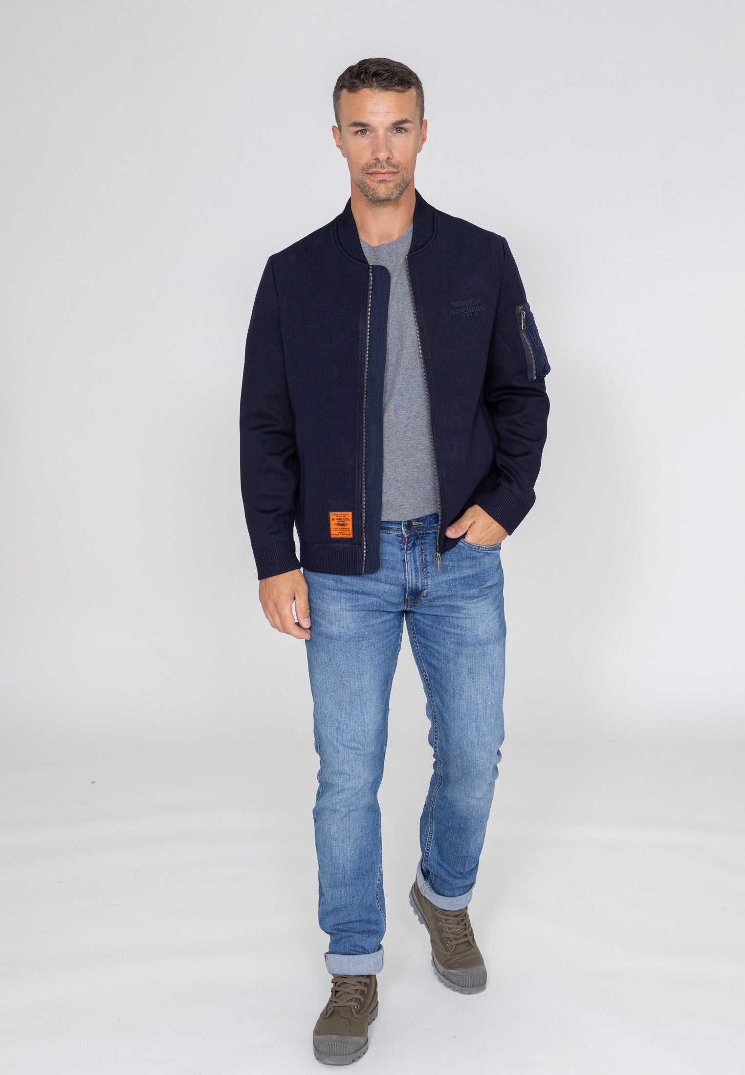 Hays M bomber jacket in Navy Jackets Bombers Original   