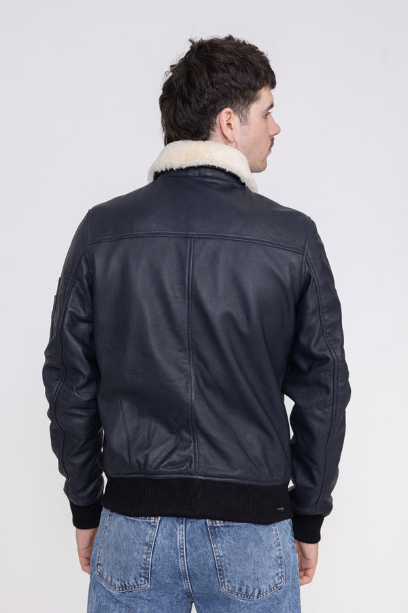 Iceman M leather jacket in Black Jackets Bombers Original   