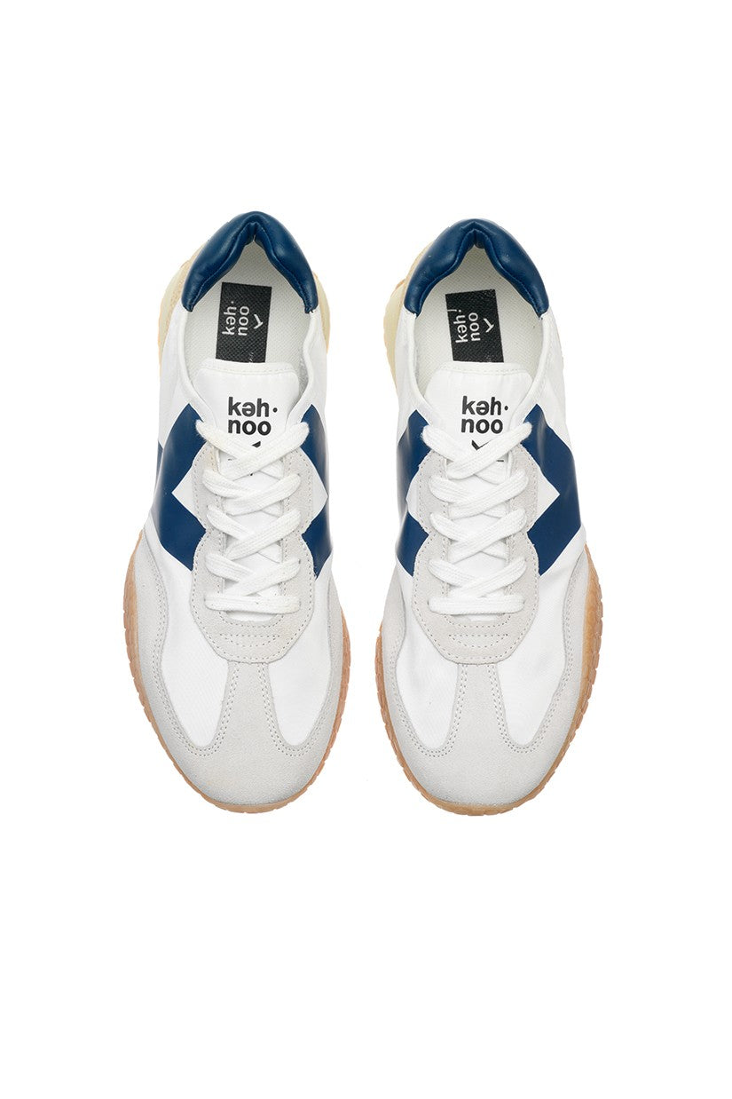 Ambassador in White/Navy Sneakers Keh-Noo   