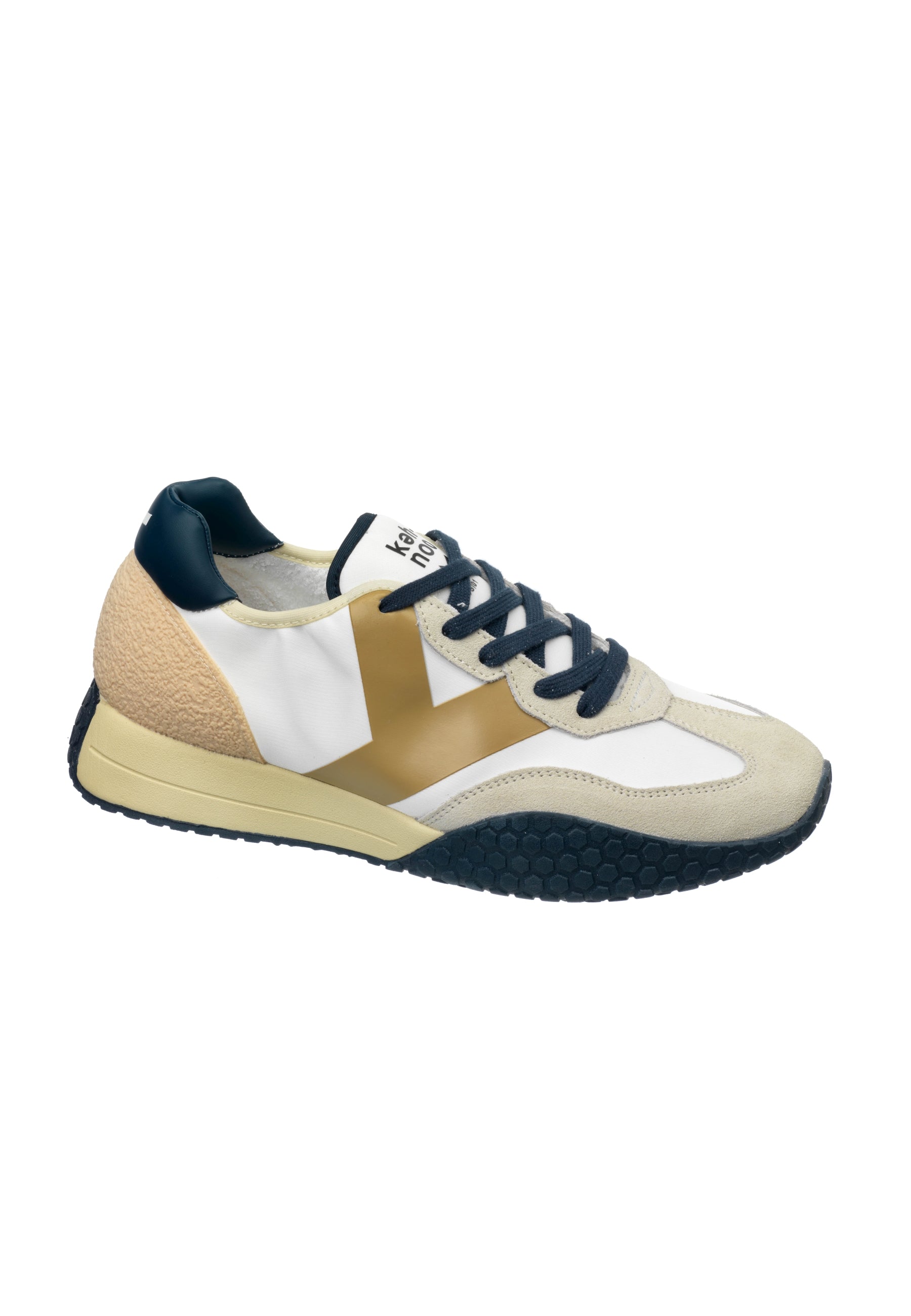 Ambassador in White/Beige/Navy Sneakers Keh-Noo   