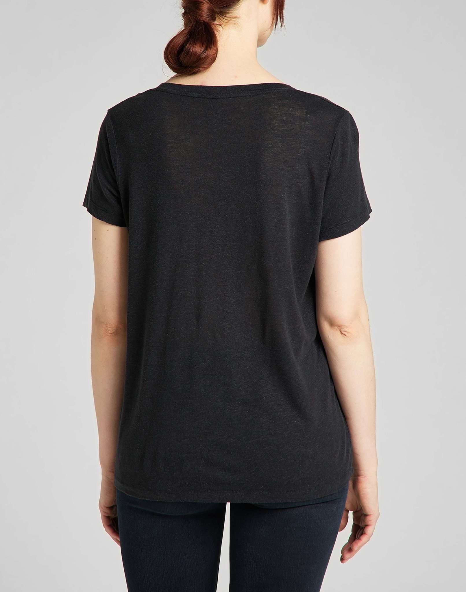 V Neck Tee in Black T-Shirts Lee   