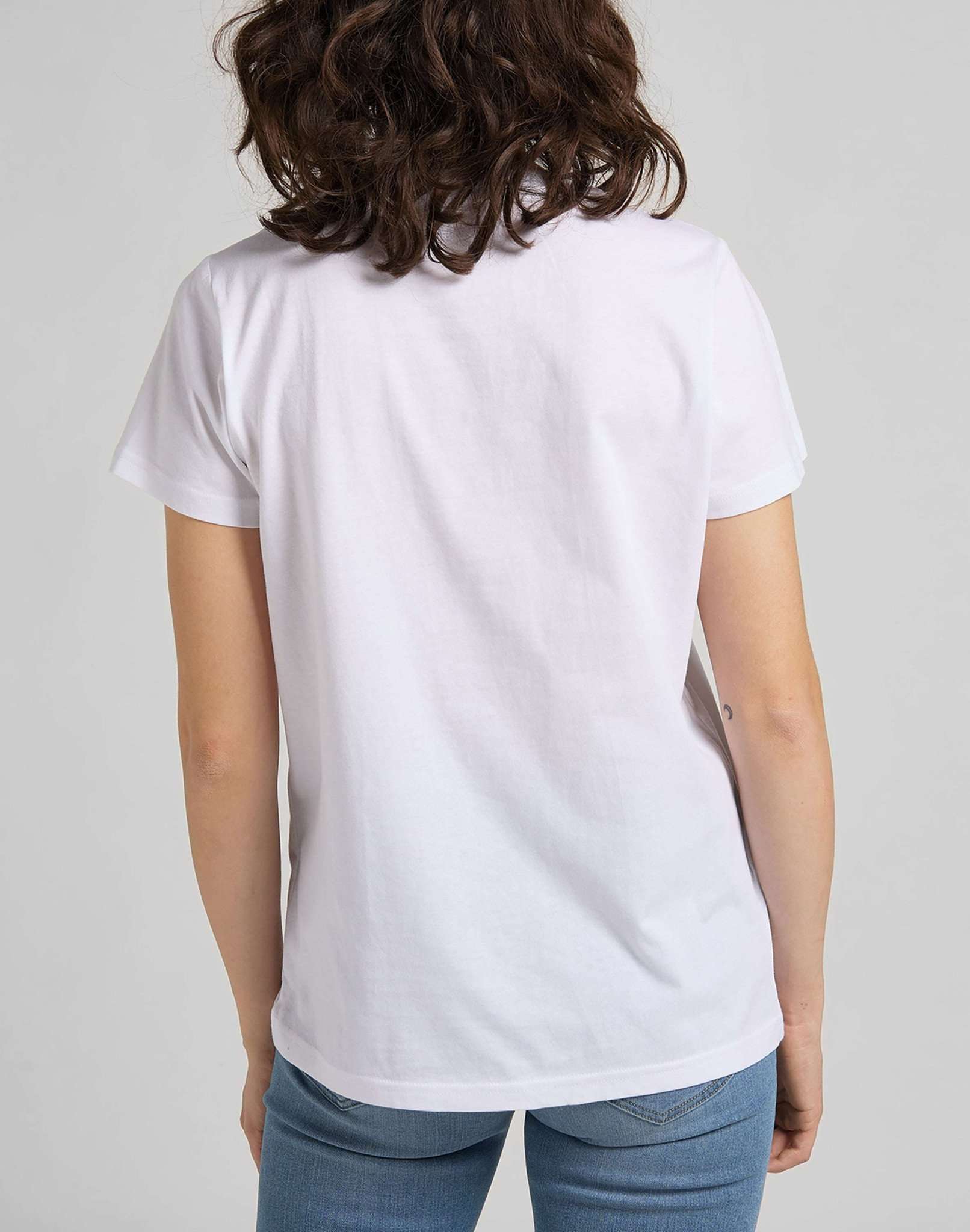 Logo Tee in White T-Shirts Lee   