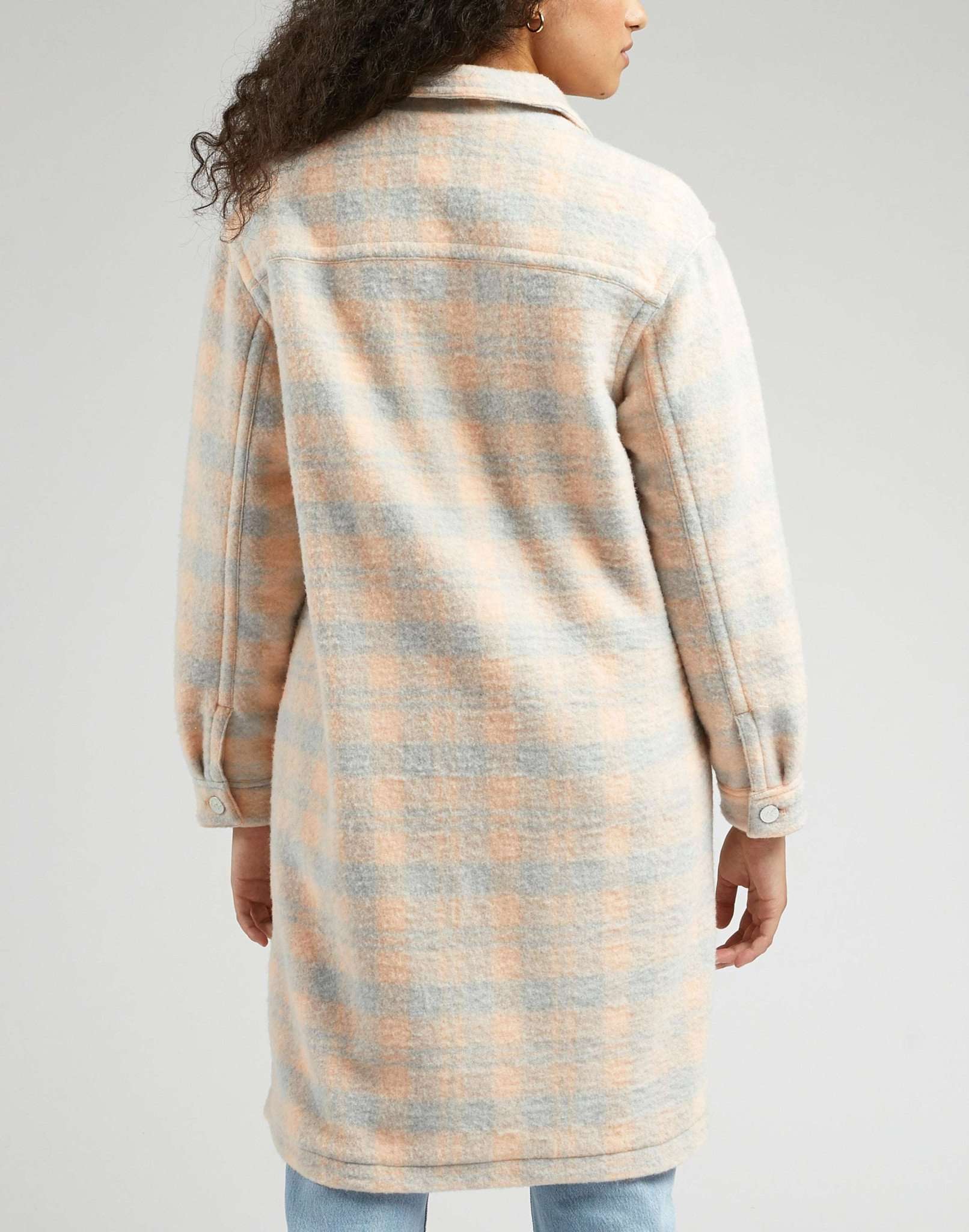 Elongated Chore Coat in Peach Buzz Jackets Lee   