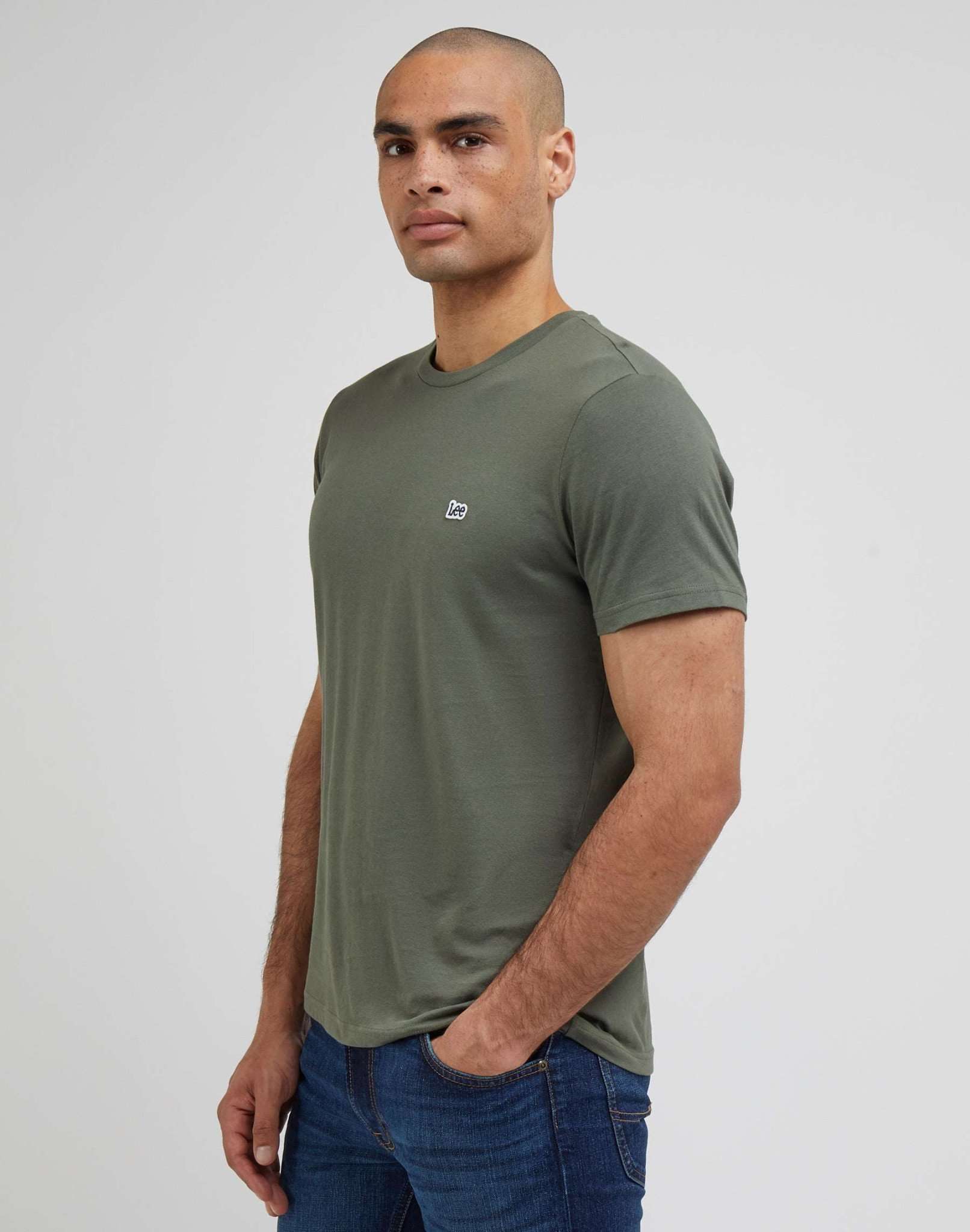 Patch Logo Tee in Olive Grove T-Shirts Lee   