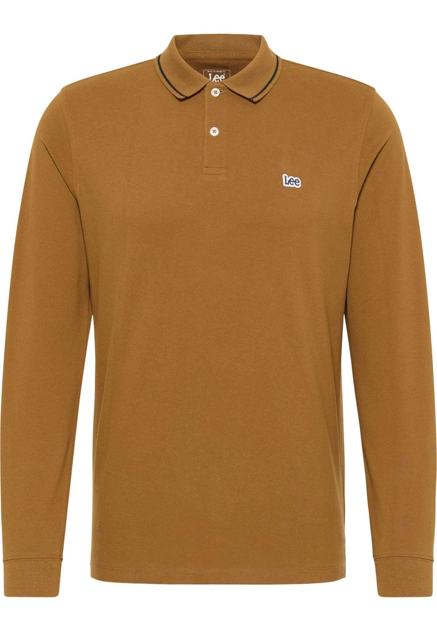 Ls Pique Polo in Tumbleweed T-Shirts Lee   