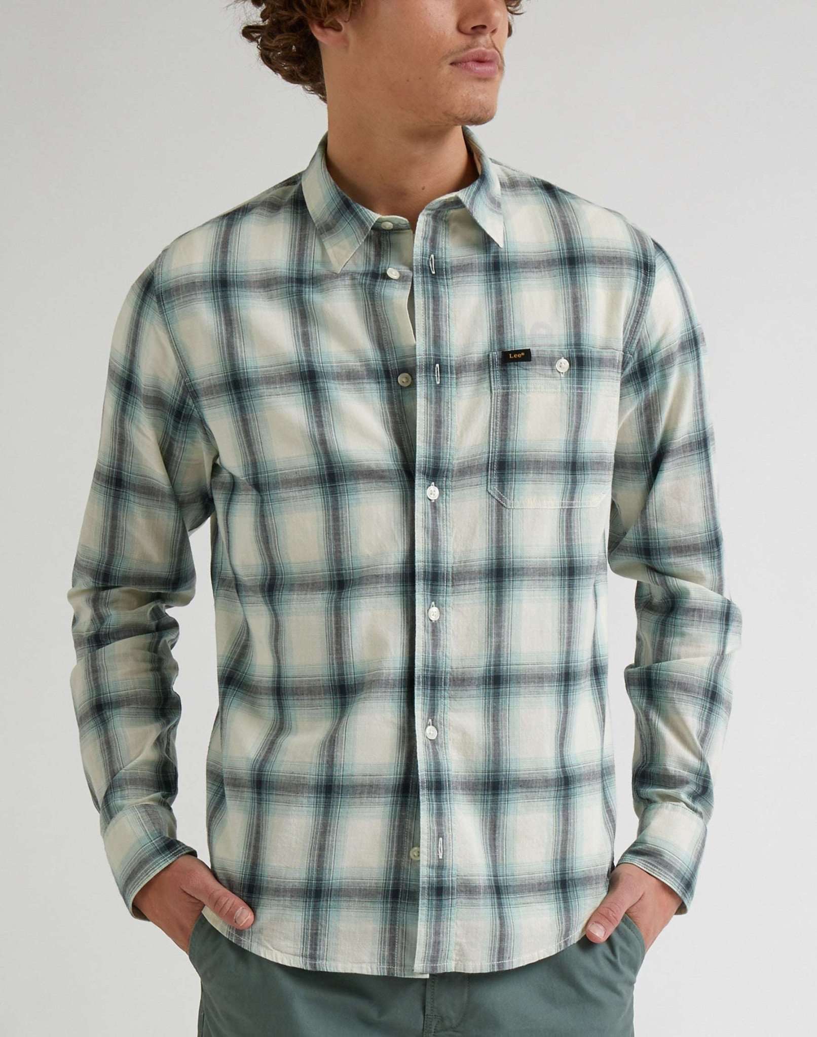 Leesure Shirt in Dusty Jade Shirts Lee   