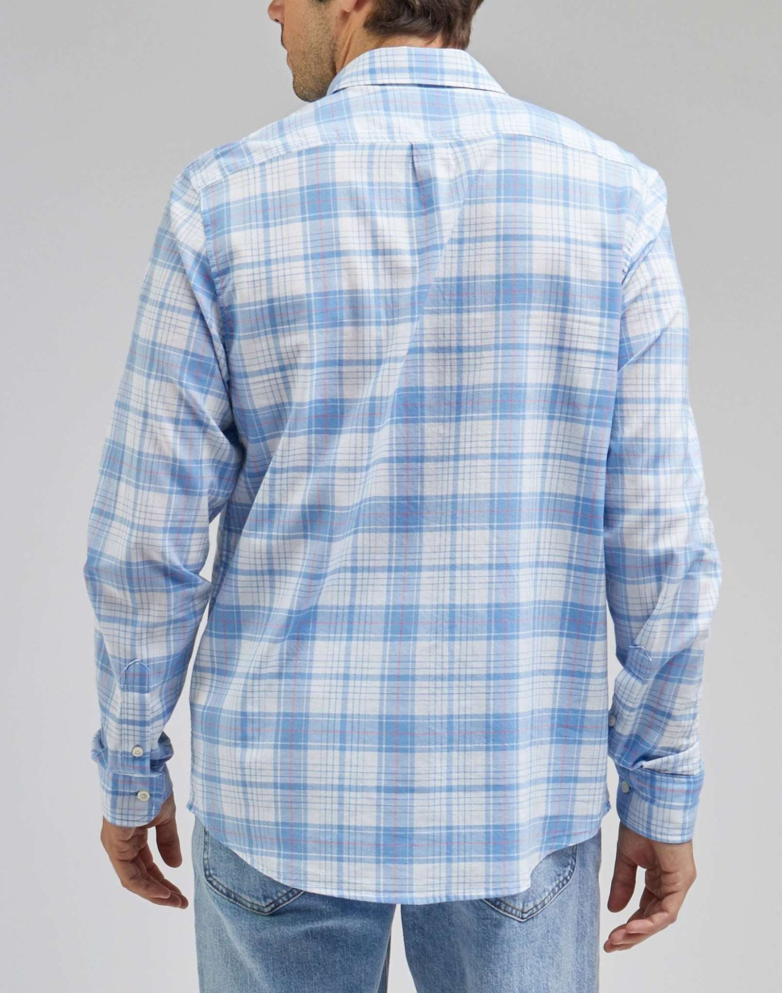 Button Down Shirt in Prep Blue Shirts Lee   