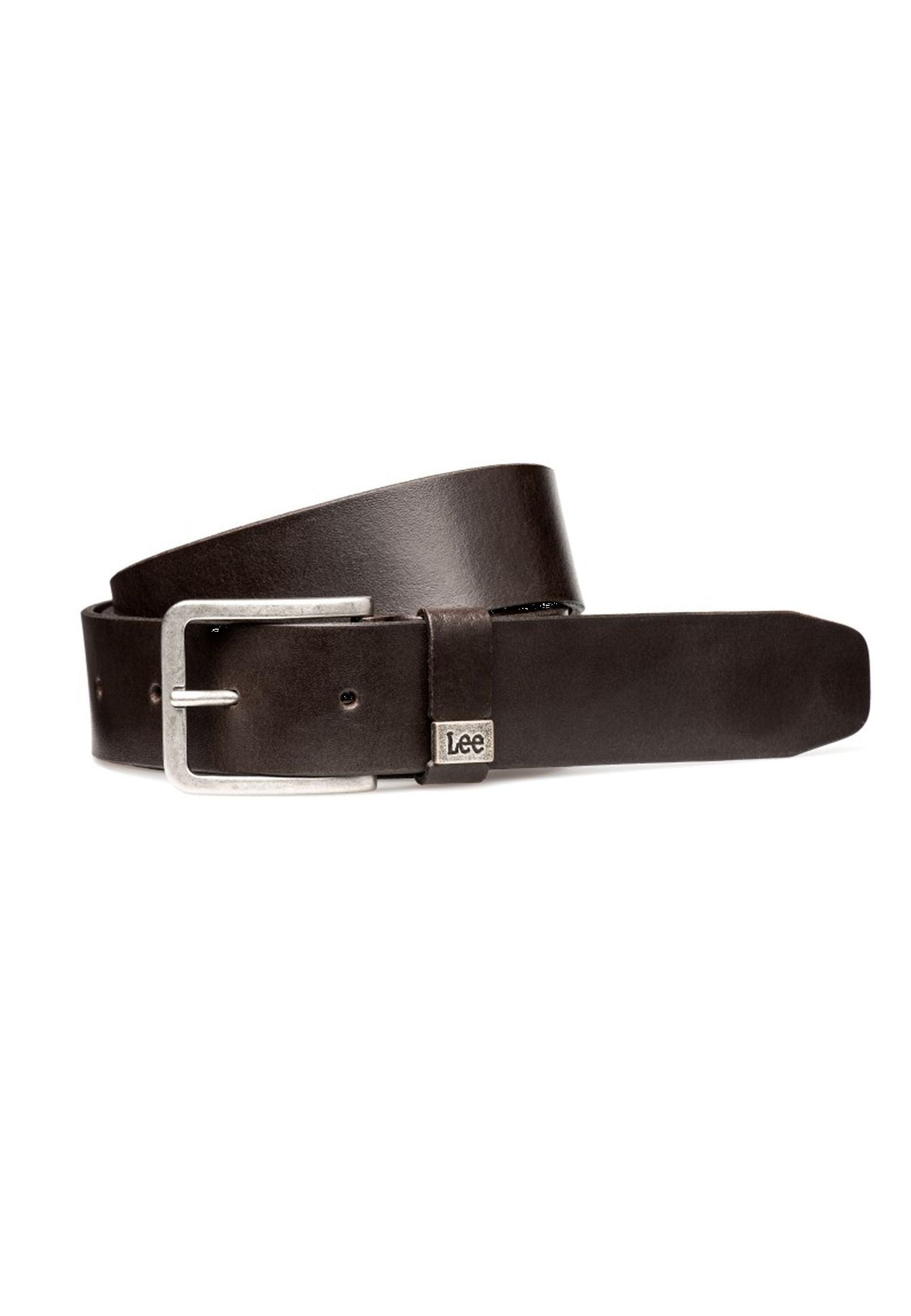 Small Logo Belt in Dark Brown Belt Lee   