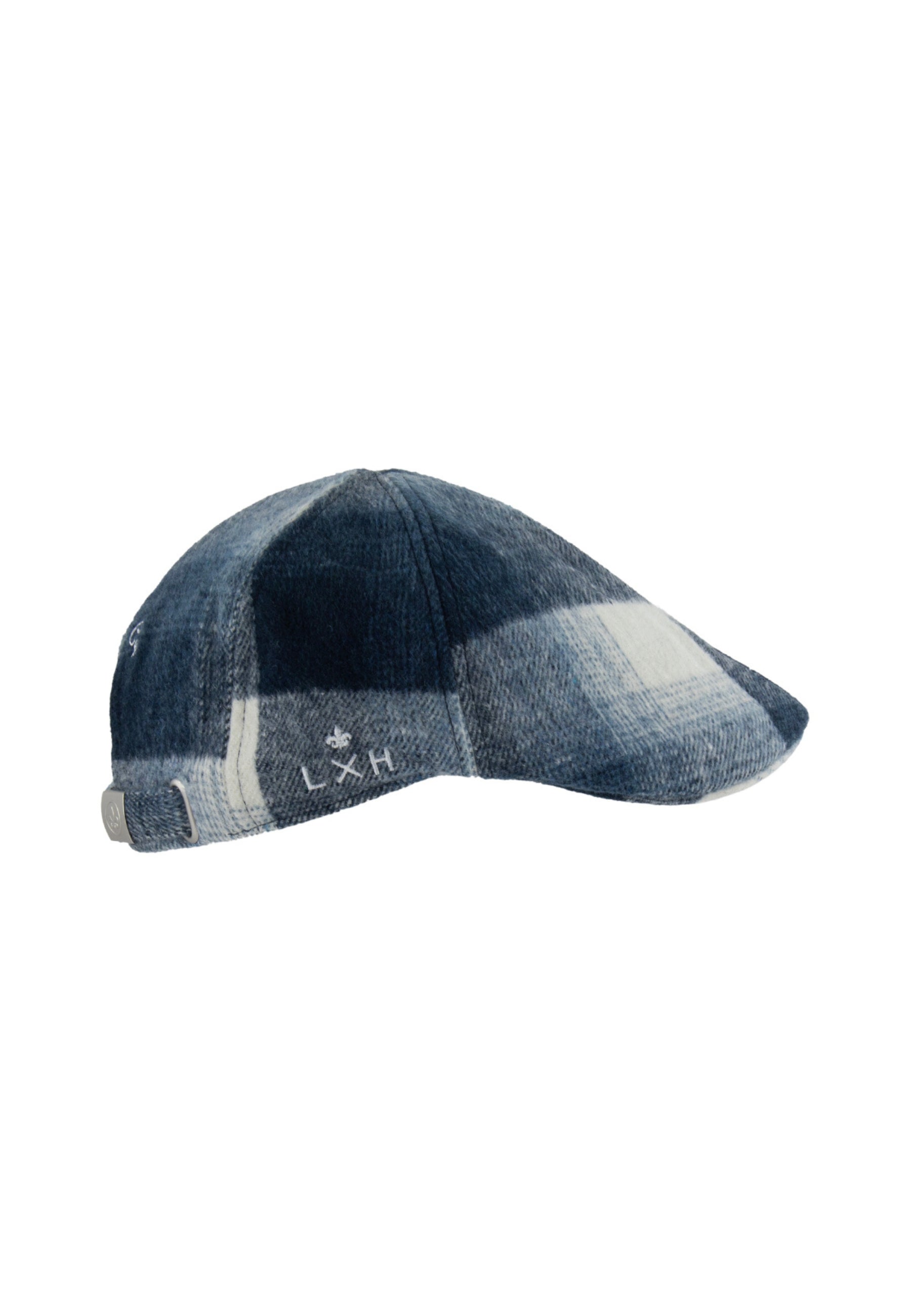 Bérêt Tartan Bicolor in Bleu Caps LXH   