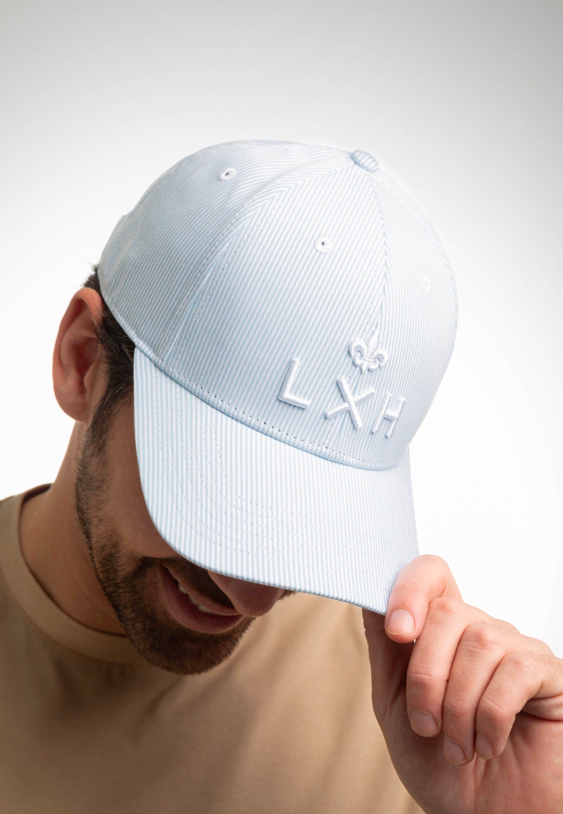 Casquette Ramatuelle in Bleu / Bleu Clair Caps LXH   