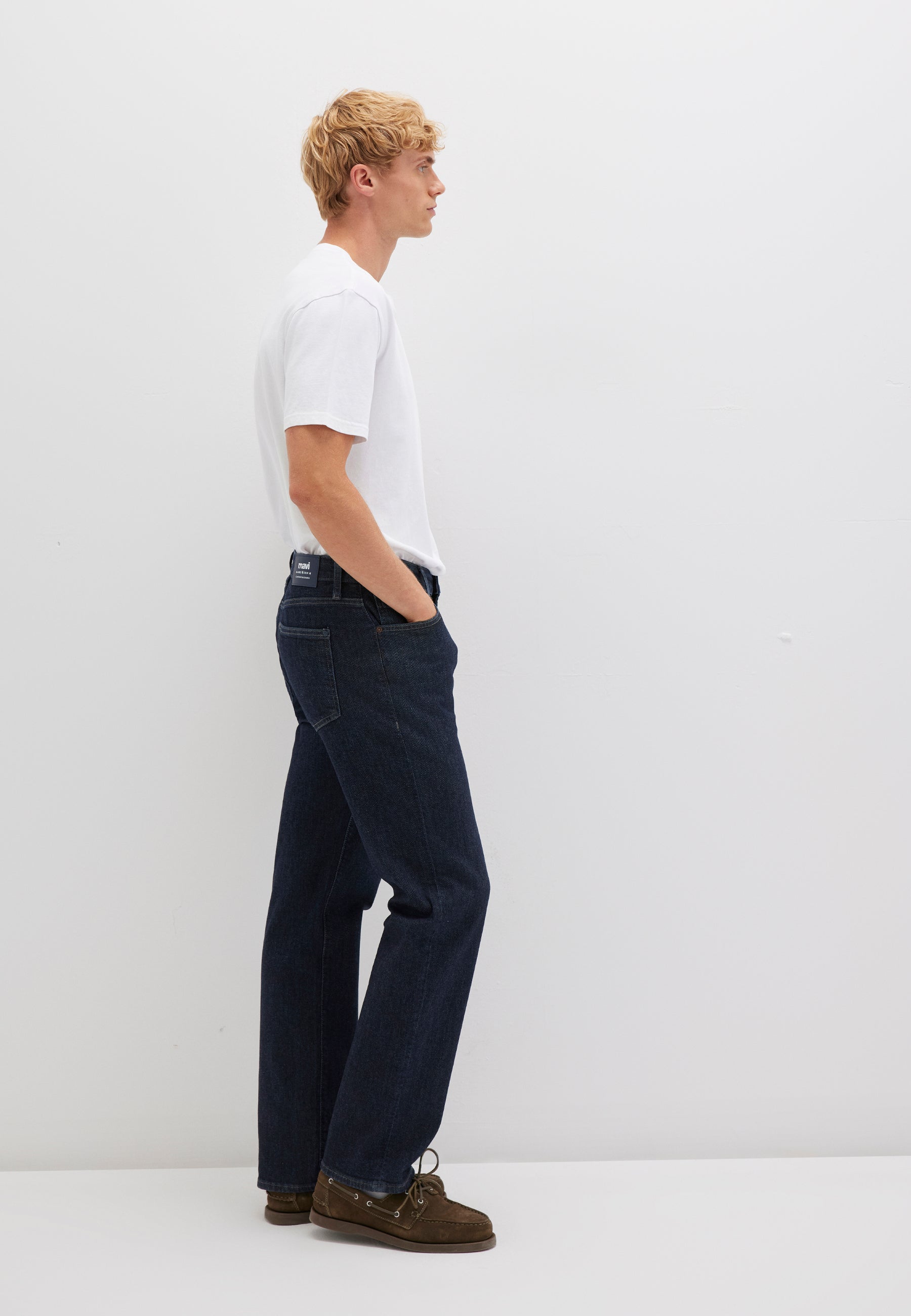 Lisbon in Rinse Classic Comfort Jeans Mavi