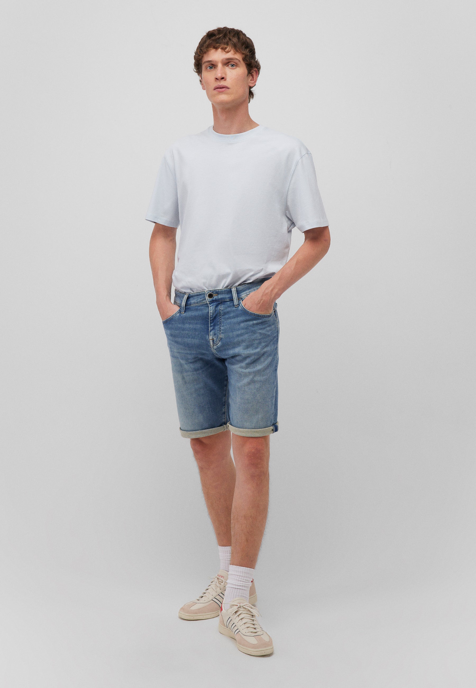 Tim in Lt Brushed Sporty Shorts Mavi