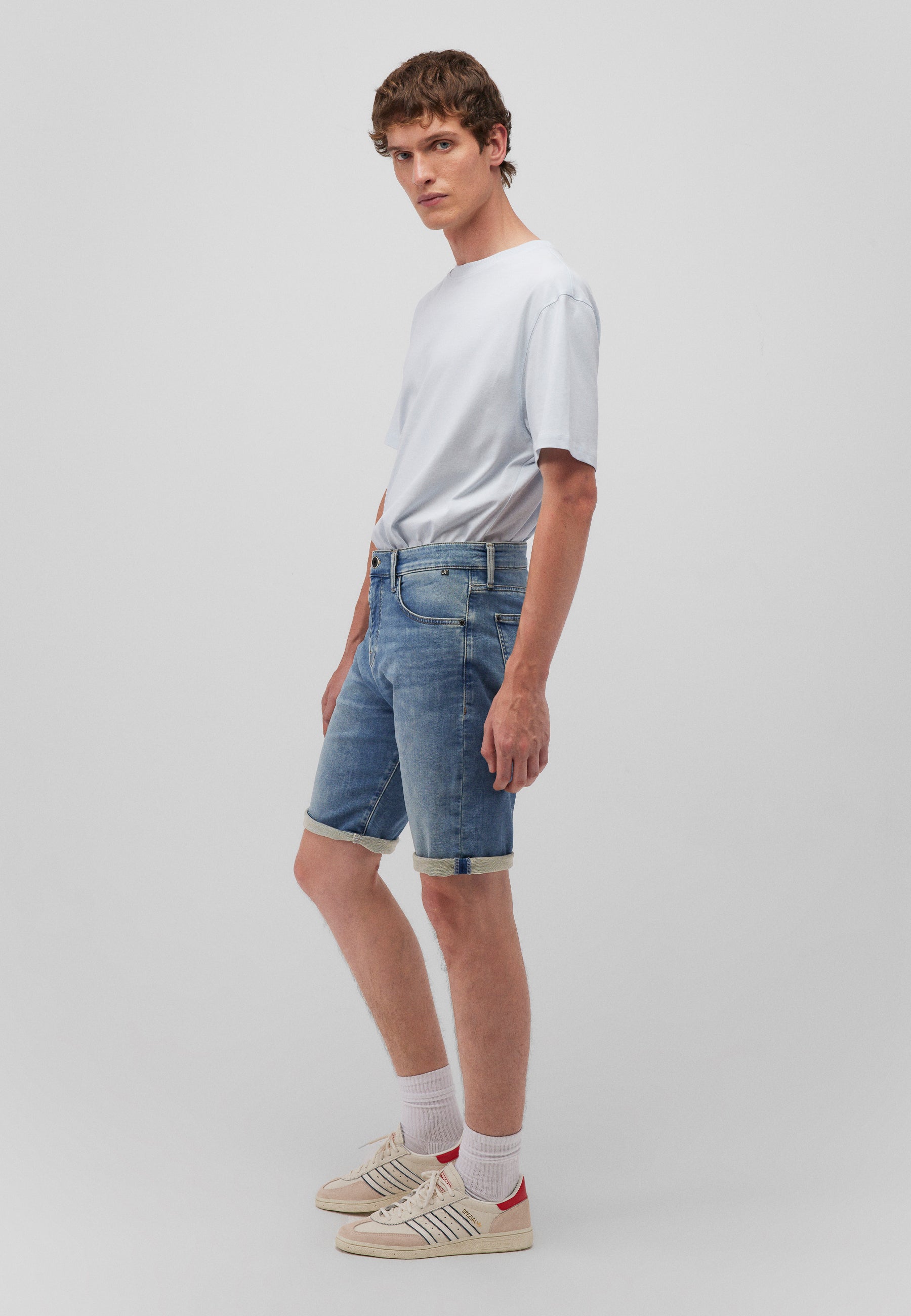 Tim in Lt Brushed Sporty Shorts Mavi