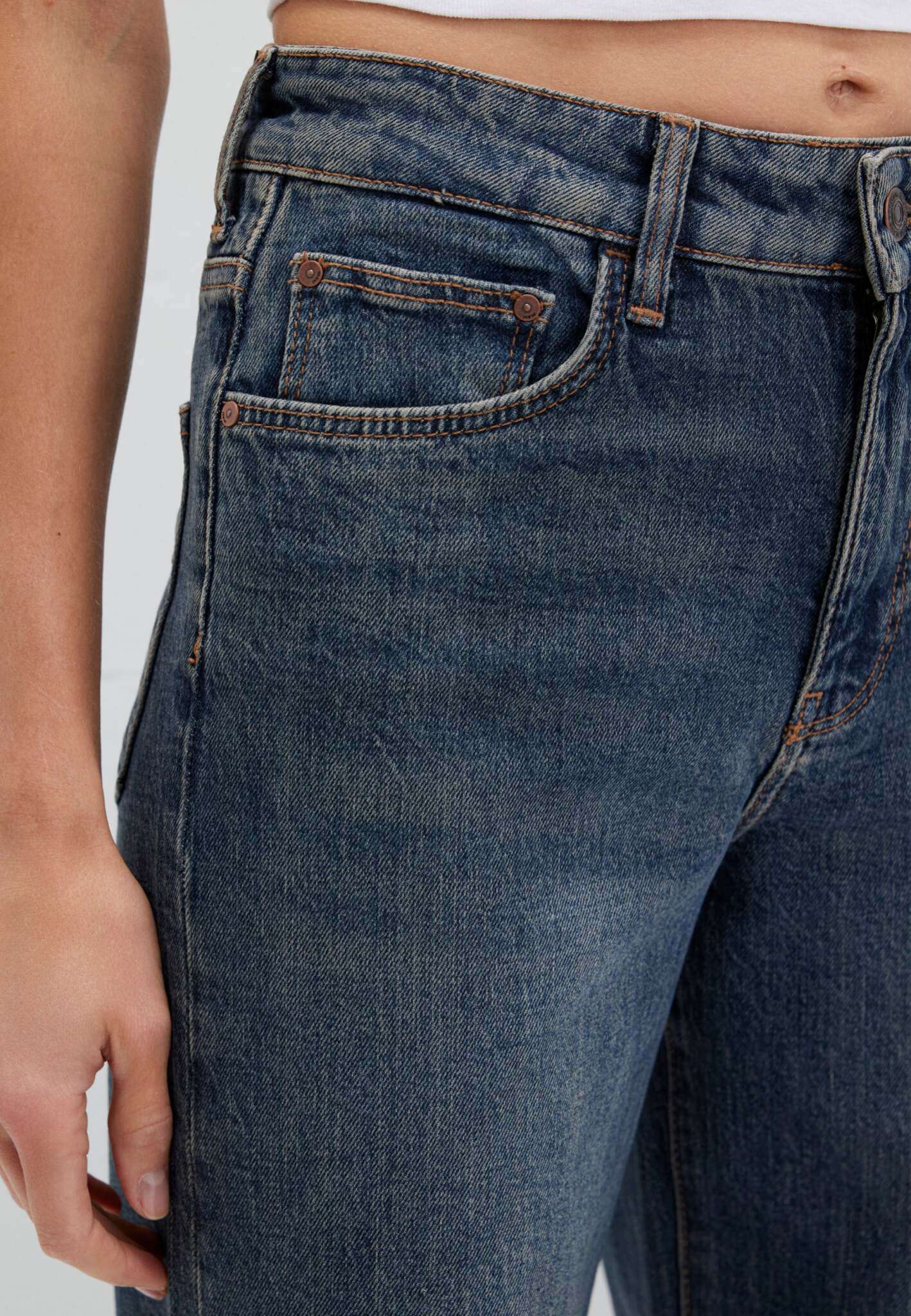 Malibu in Dark Vintage 90S Jeans Mavi