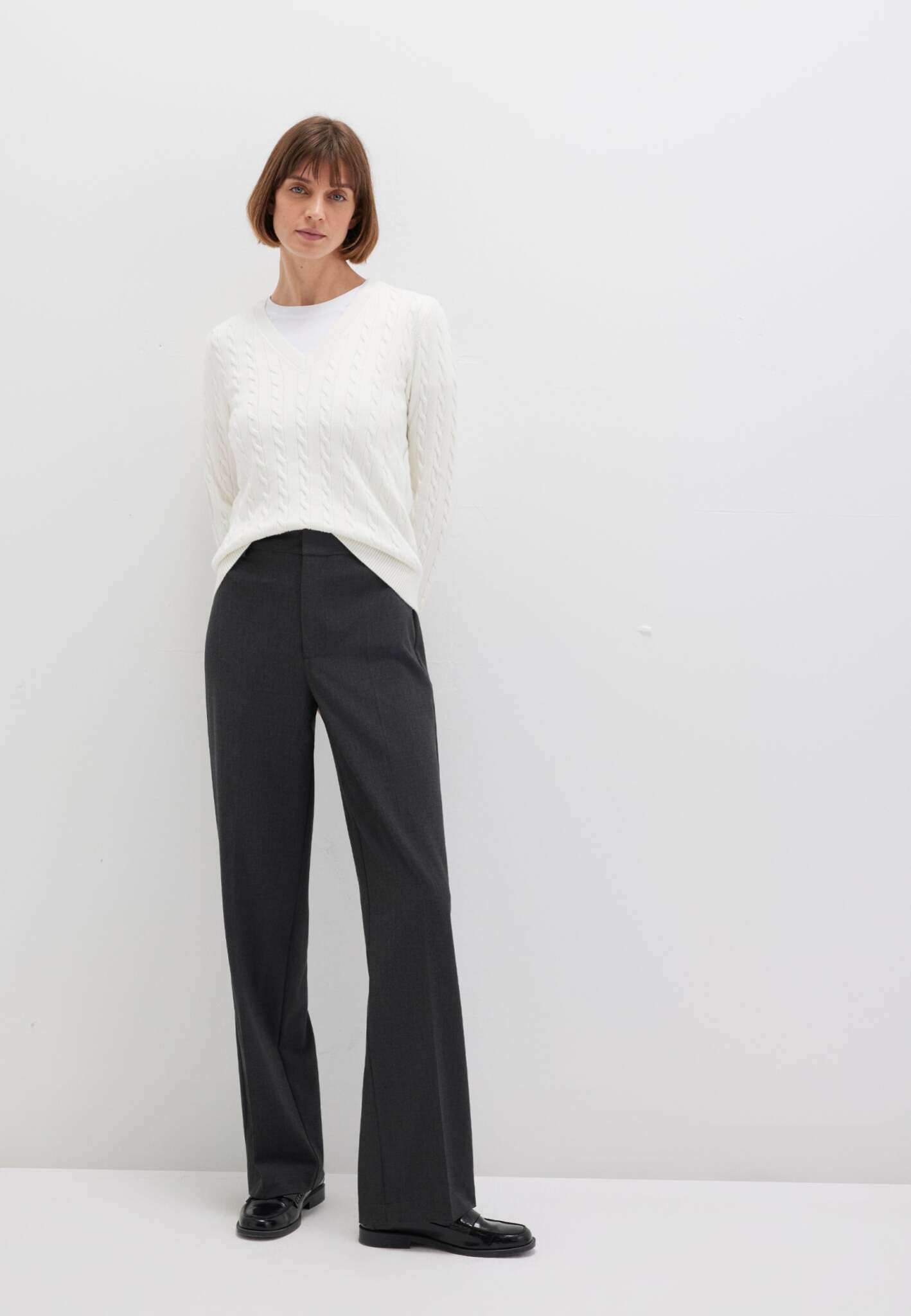 Woven Pant in Anthracite Melange Pants Mavi