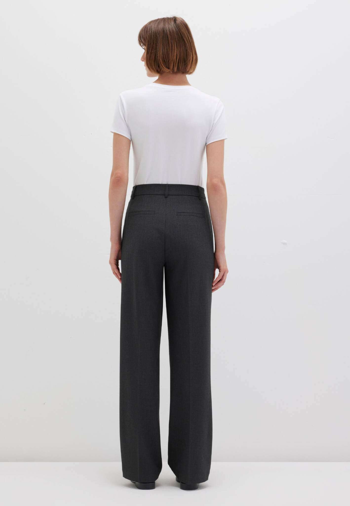 Woven Pant in Anthracite Melange Pants Mavi