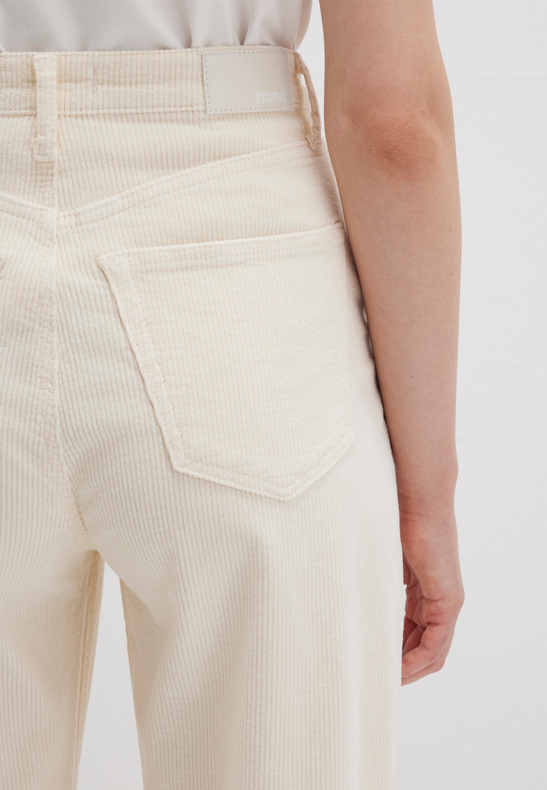 Laura in angora corduroy pants Mavi