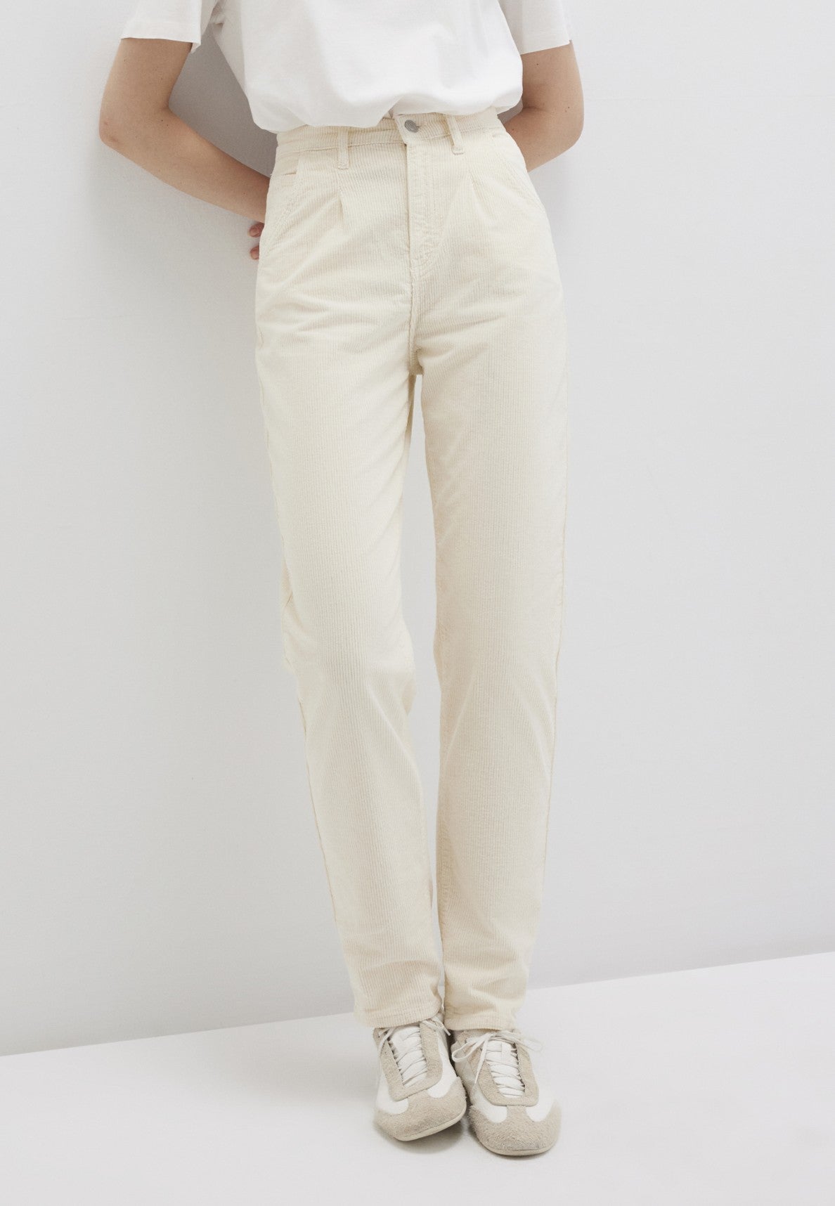 Laura in angora corduroy pants Mavi