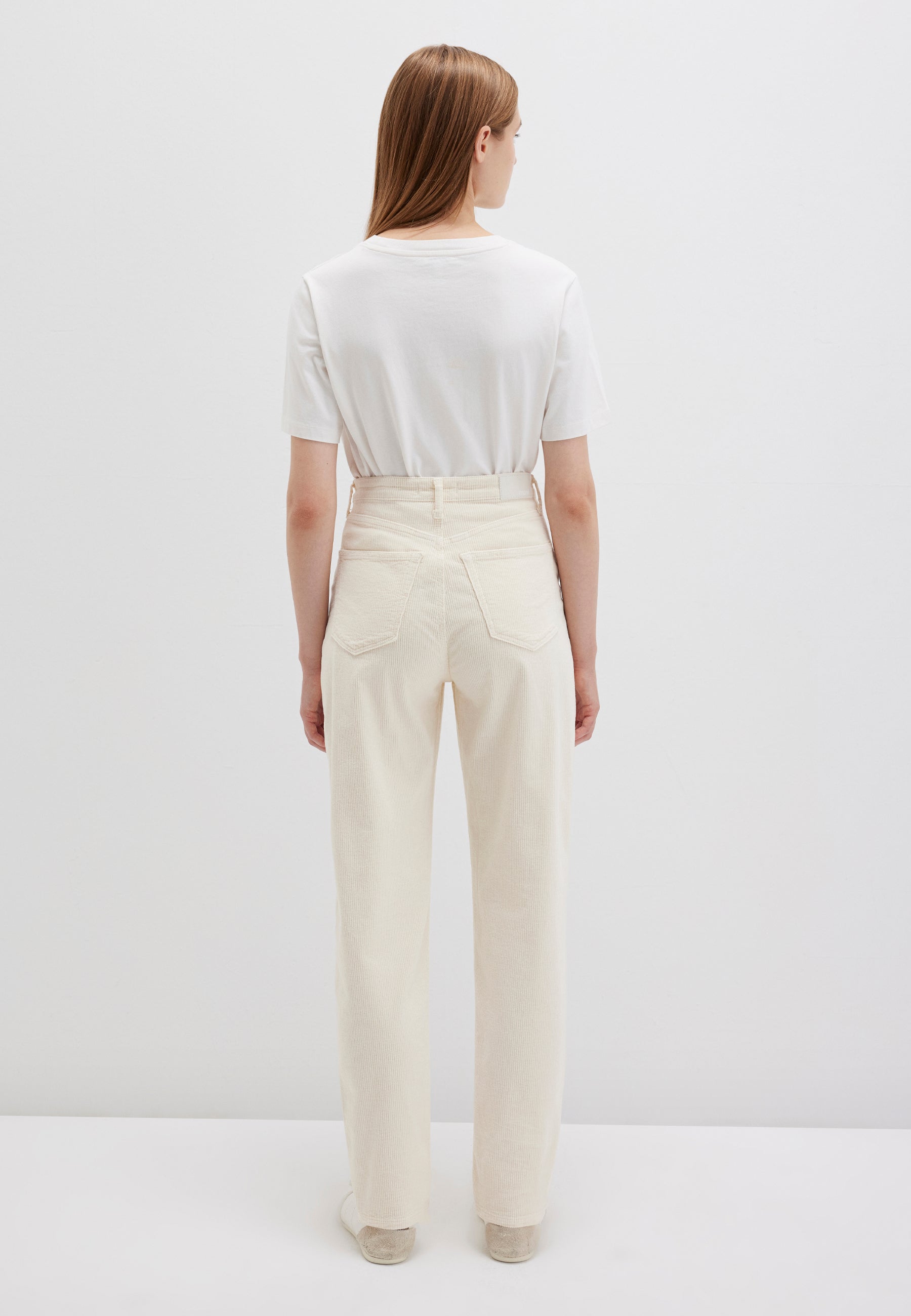 Laura in angora corduroy pants Mavi