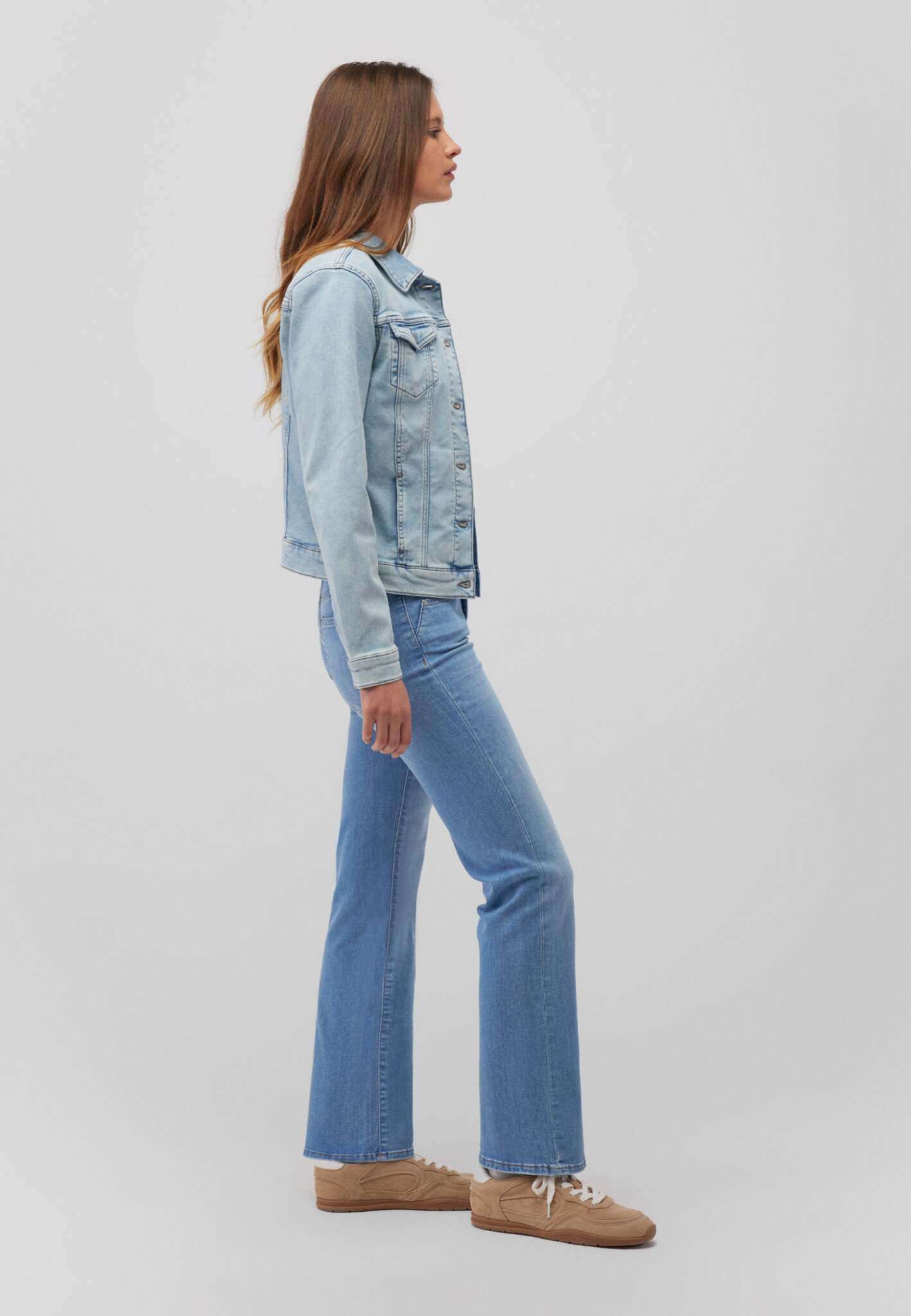 Daisy in Lt Blue Sporty Jackets Mavi