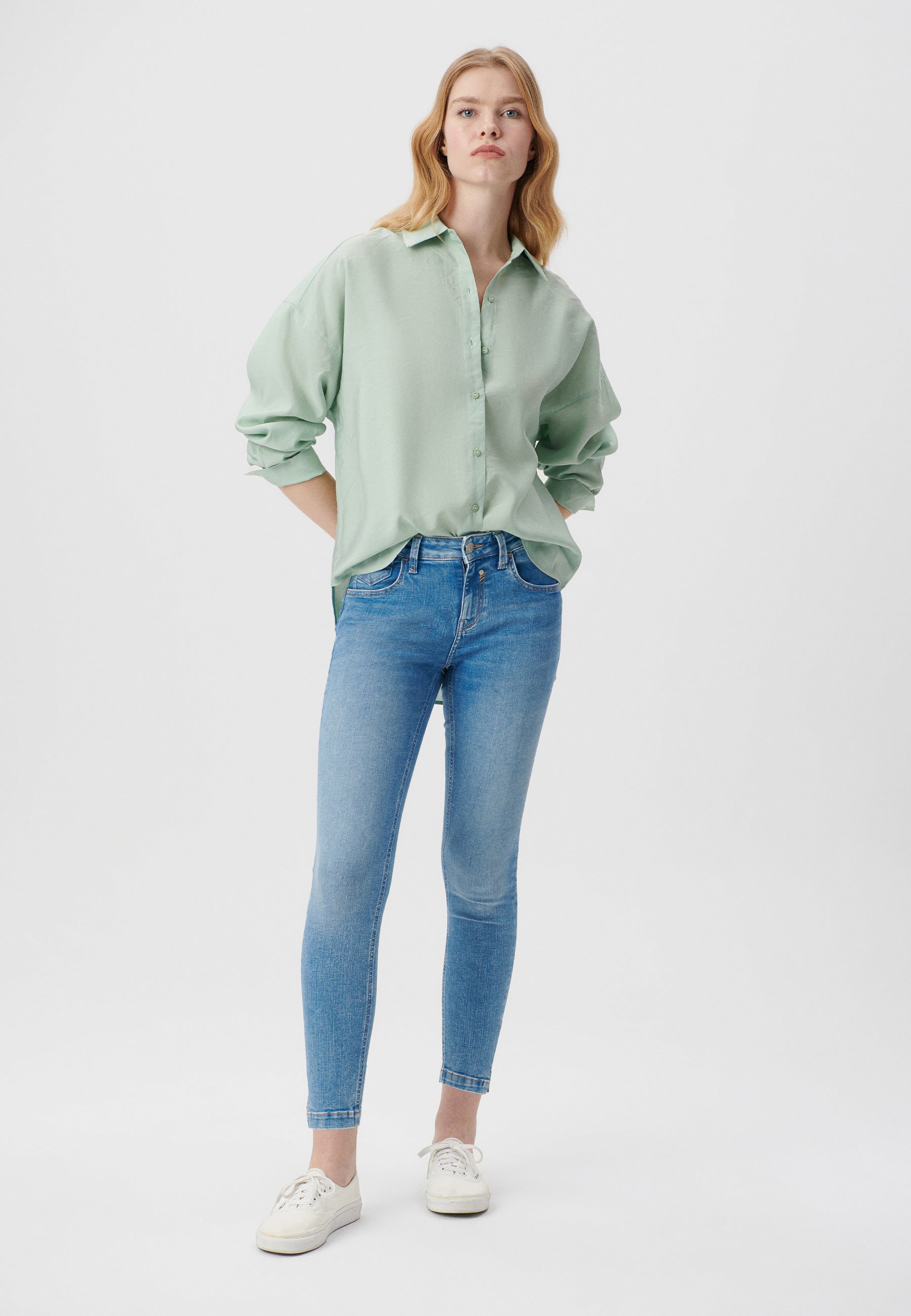 Long Sleeve Shirts in Jadeite Shirts Mavi   