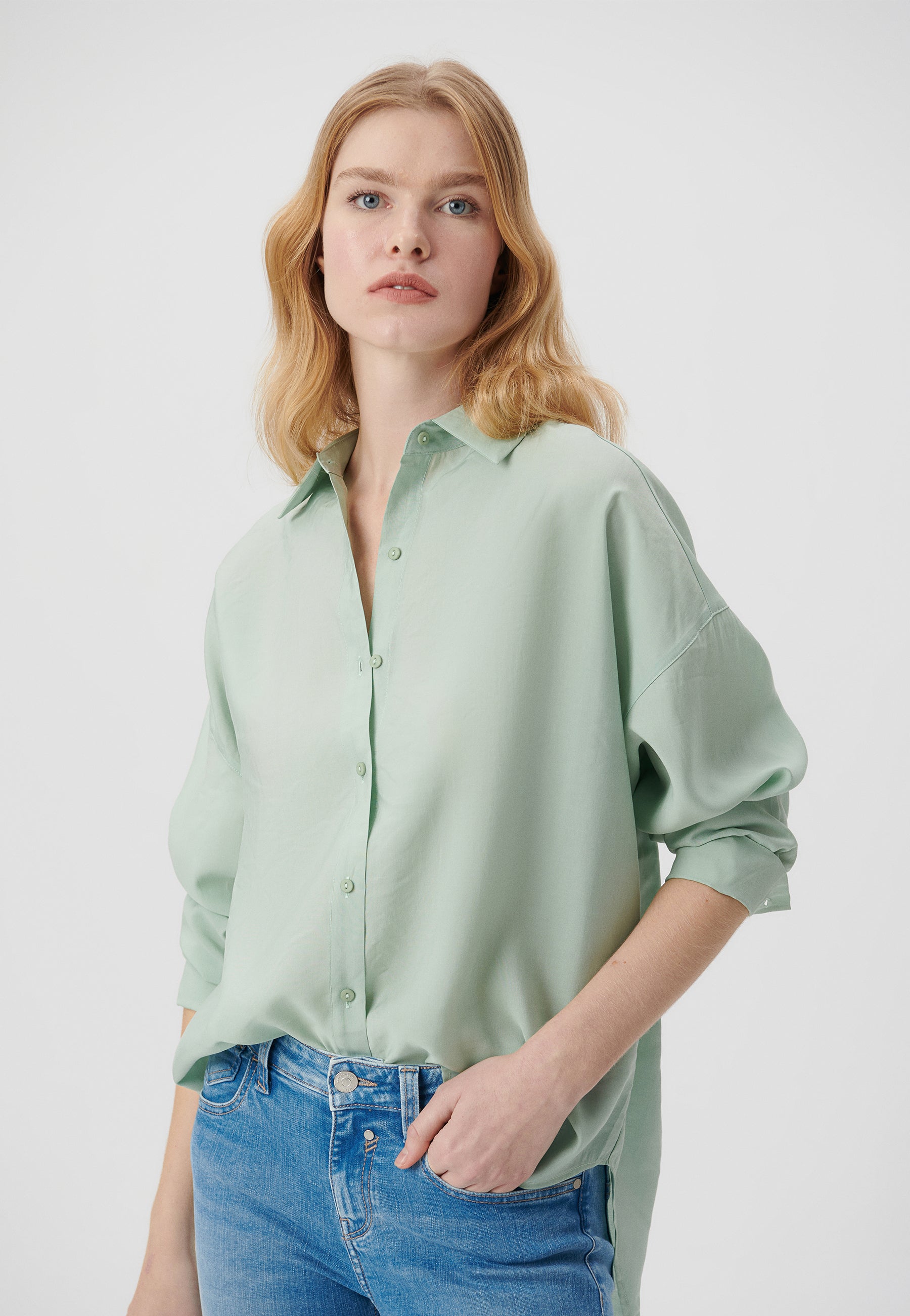 Long Sleeve Shirts in Jadeite Shirts Mavi   