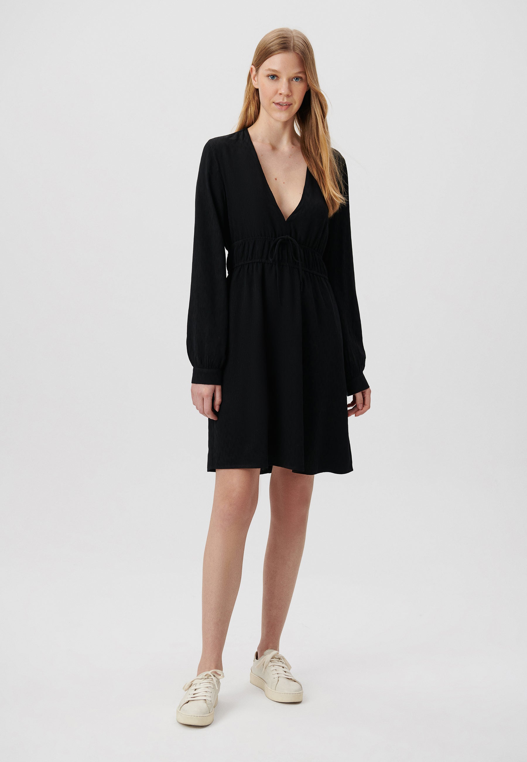 Mini Woven Dress in Black Dresses Mavi   