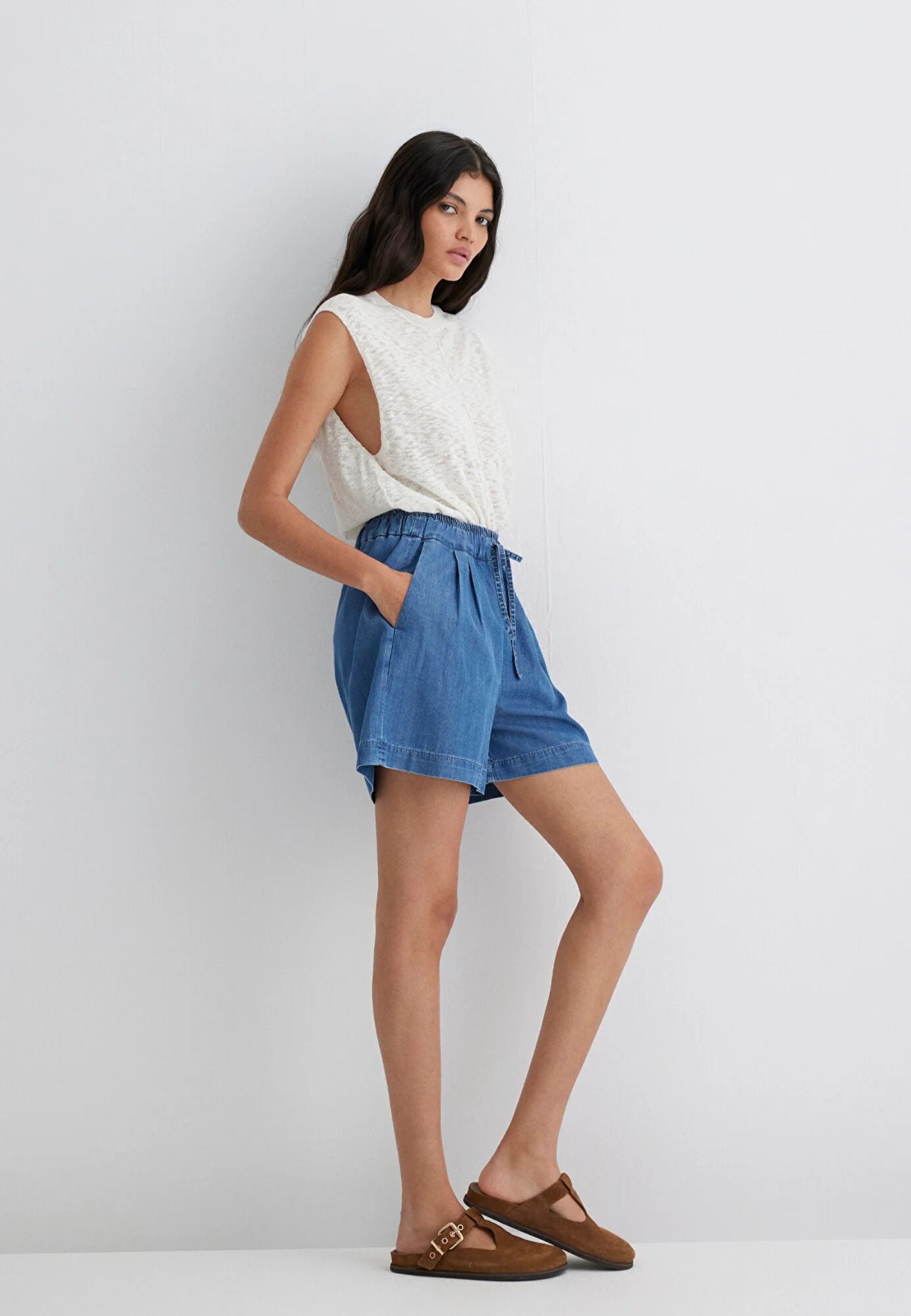 Penny in Mid Blue Gold